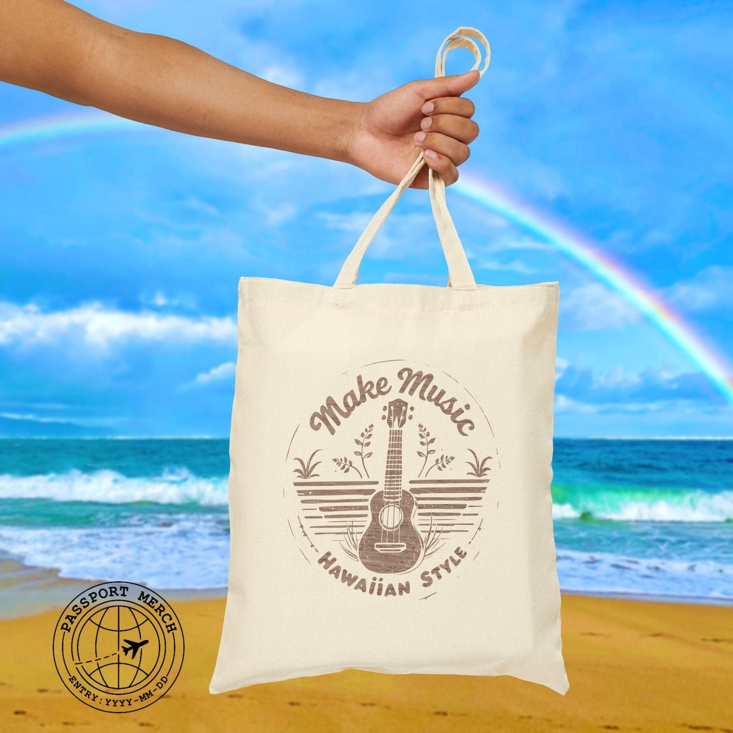 Make Music Hawaiian Style Tote Bag