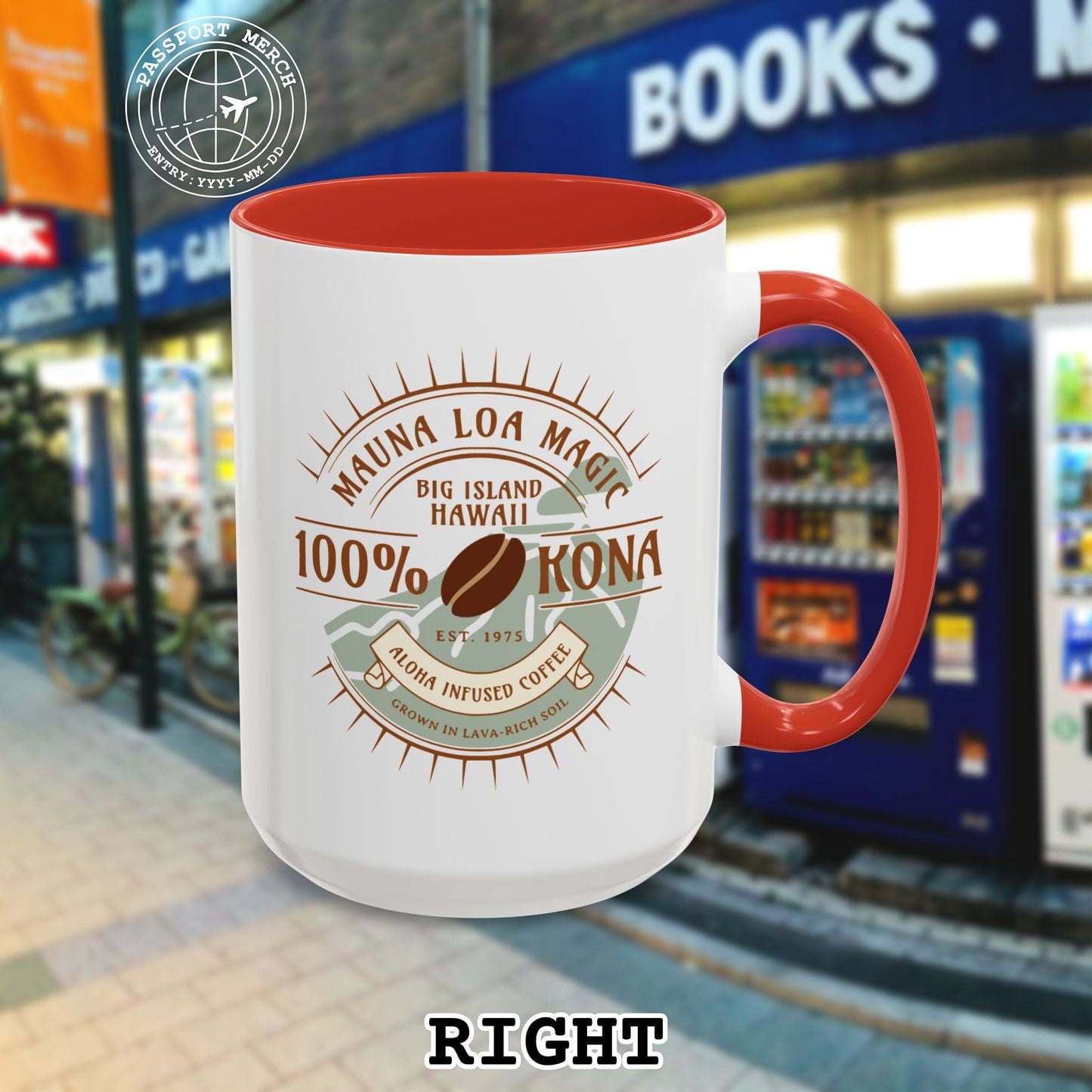 Mauna Loa Magic Kona Coffee Hawaii 15oz Mug