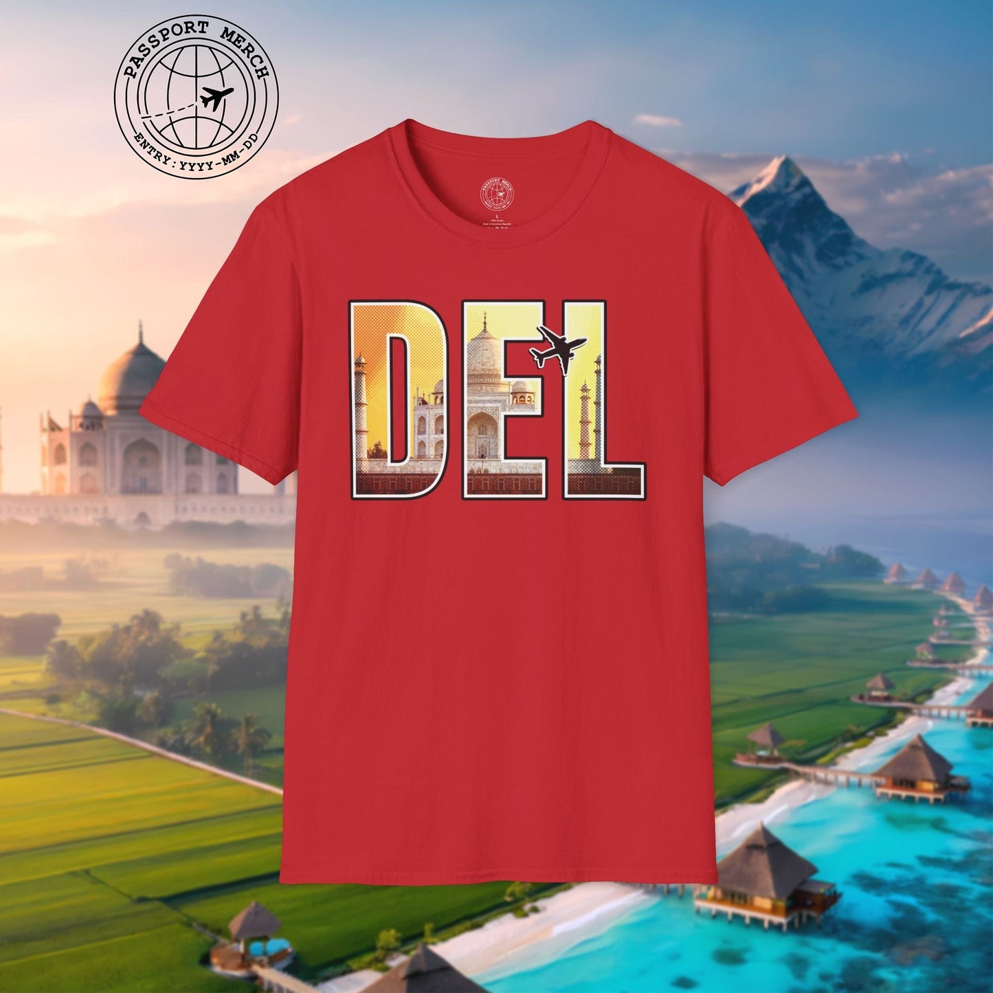 Airport Window New Delhi India DEL T-Shirt