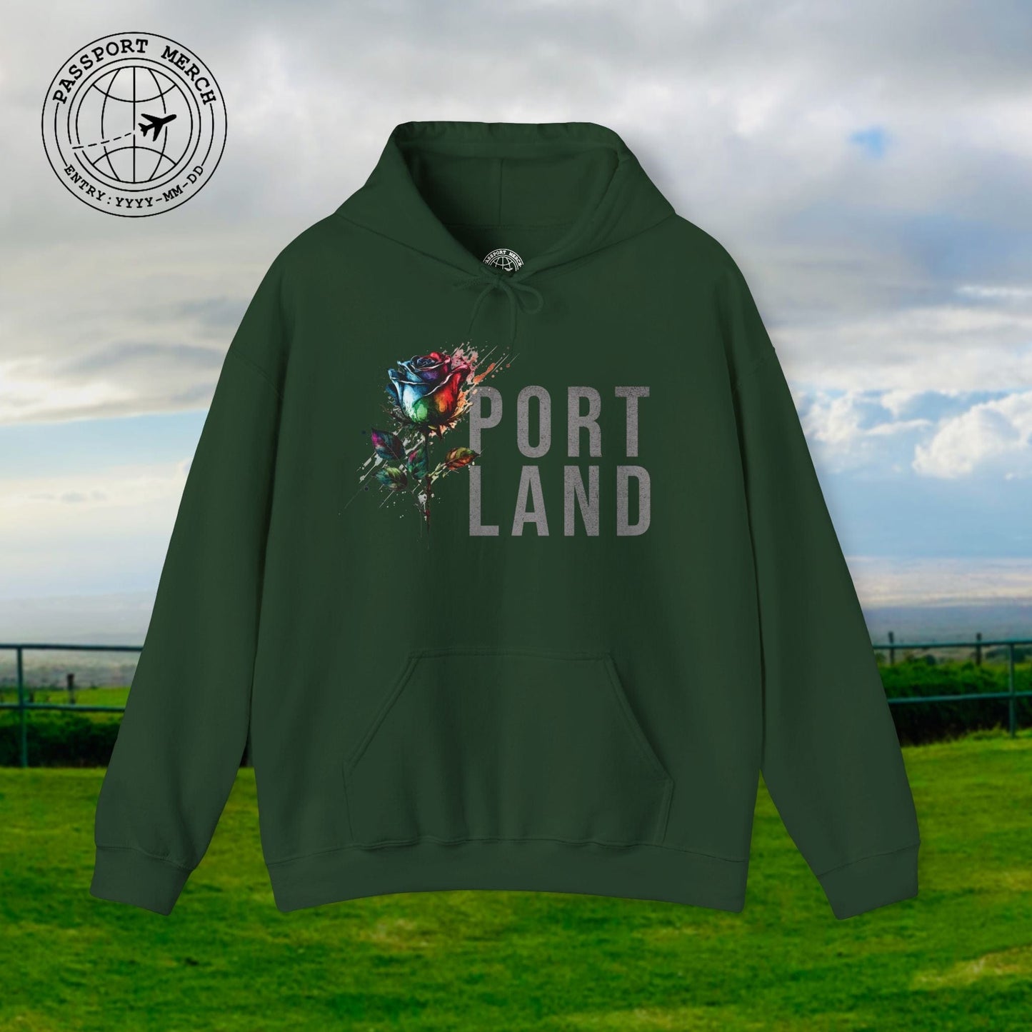 Portland Rose, Oregon Hoodie