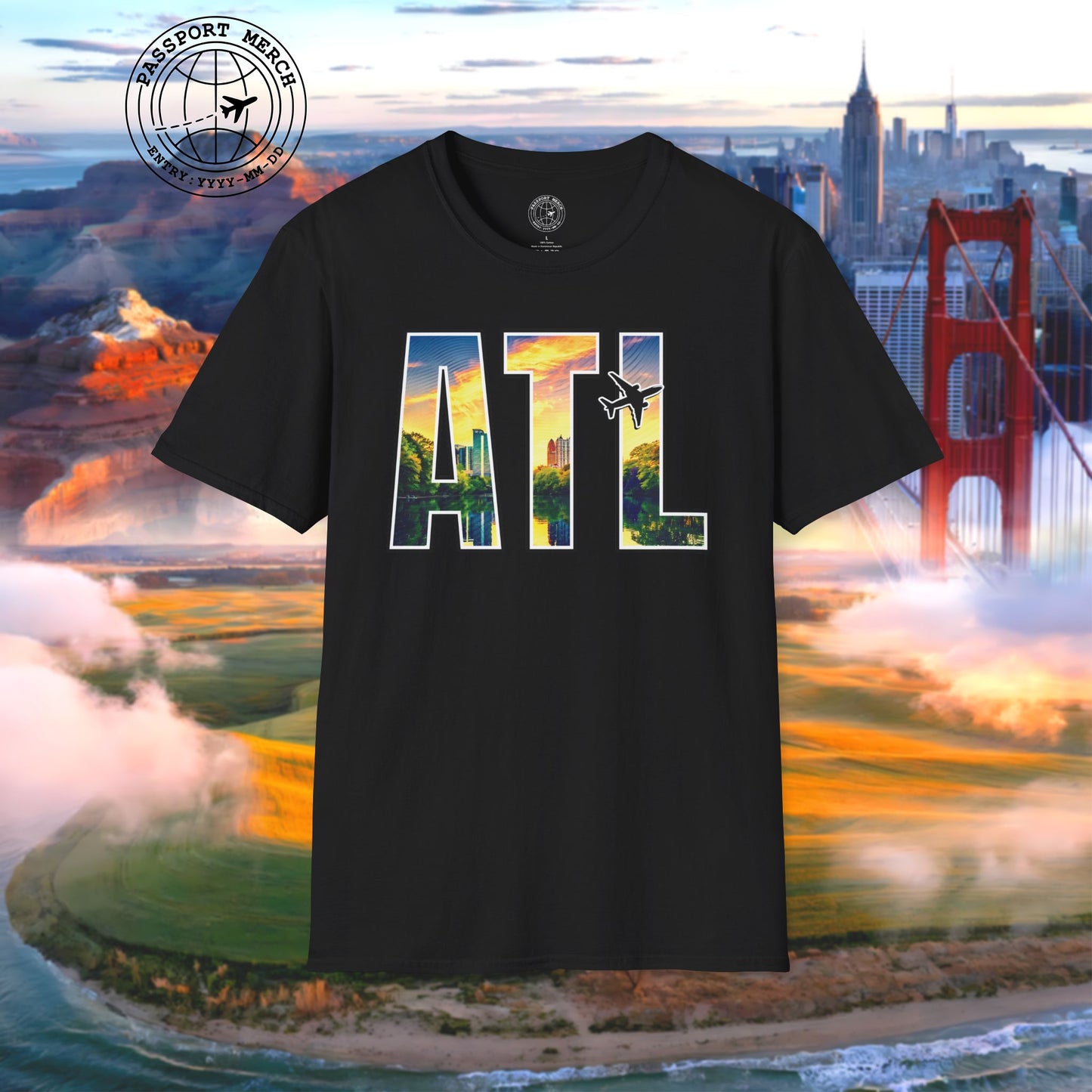 Airport Window Atlanta Georgia ATL T-Shirt