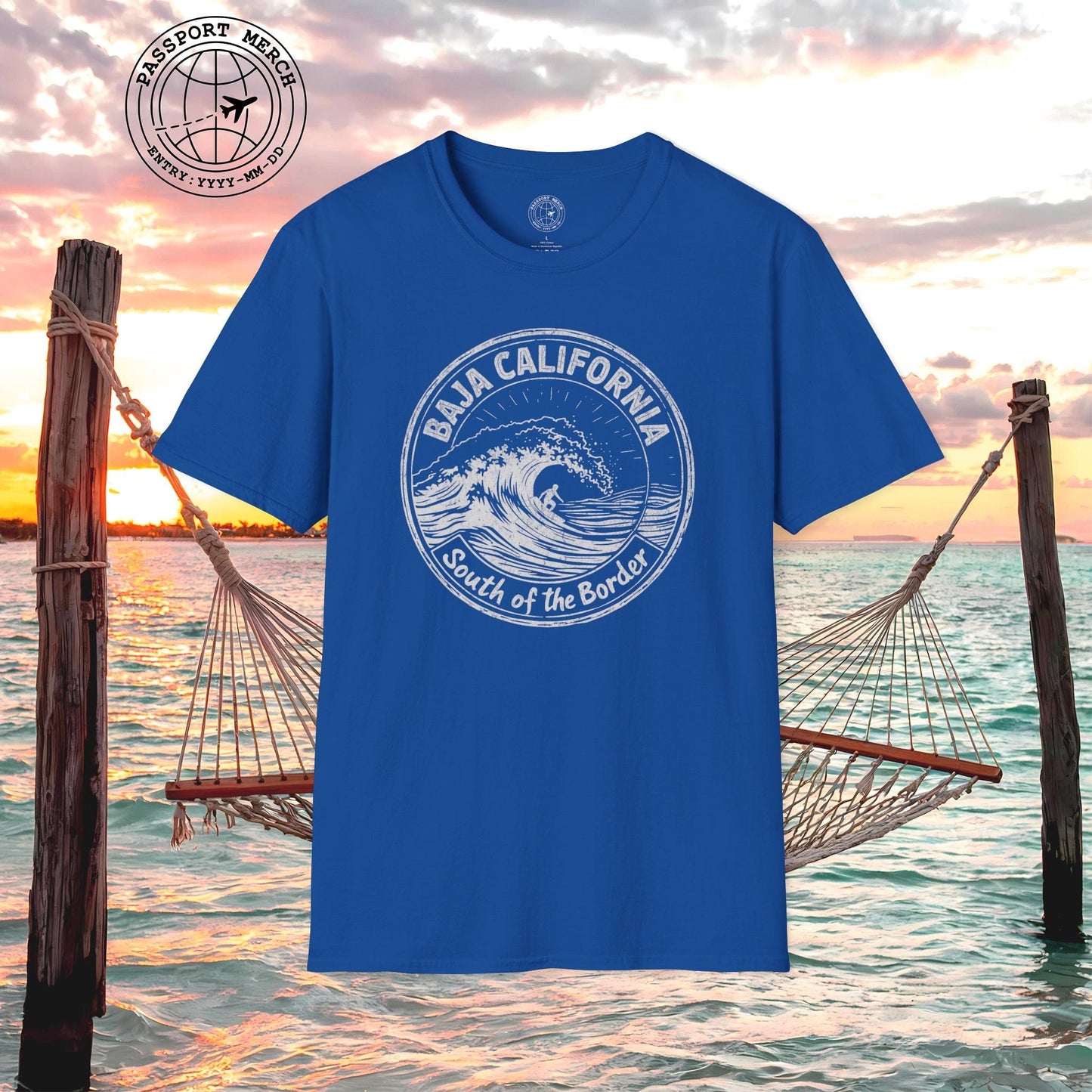 Surf South of the Border, Baja California, Mexico T-Shirt