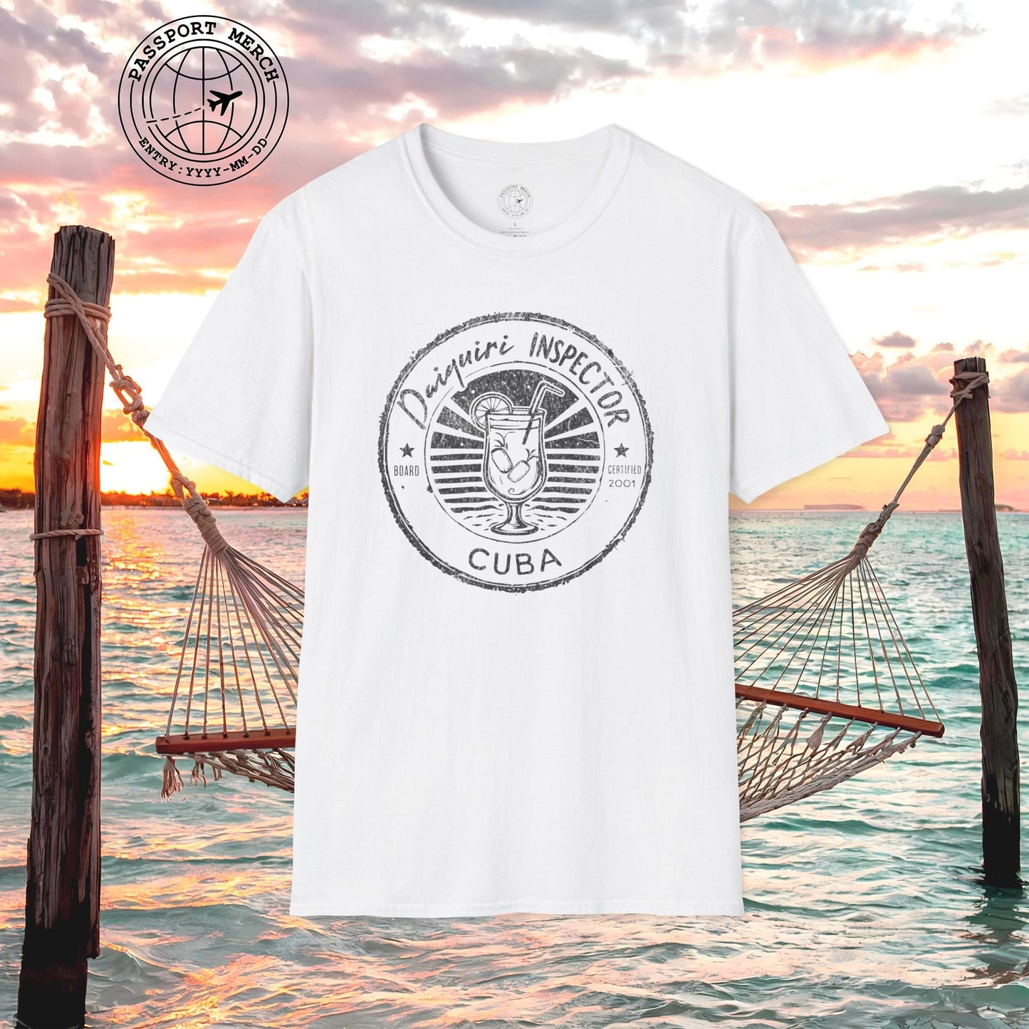 Board Certified Daiquiri Inspector, Cuba T-Shirt