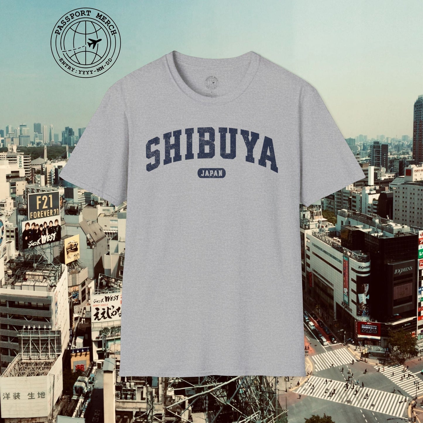 Classic Athletic (Bucket List Edition), Shibuya, Japan T-Shirt