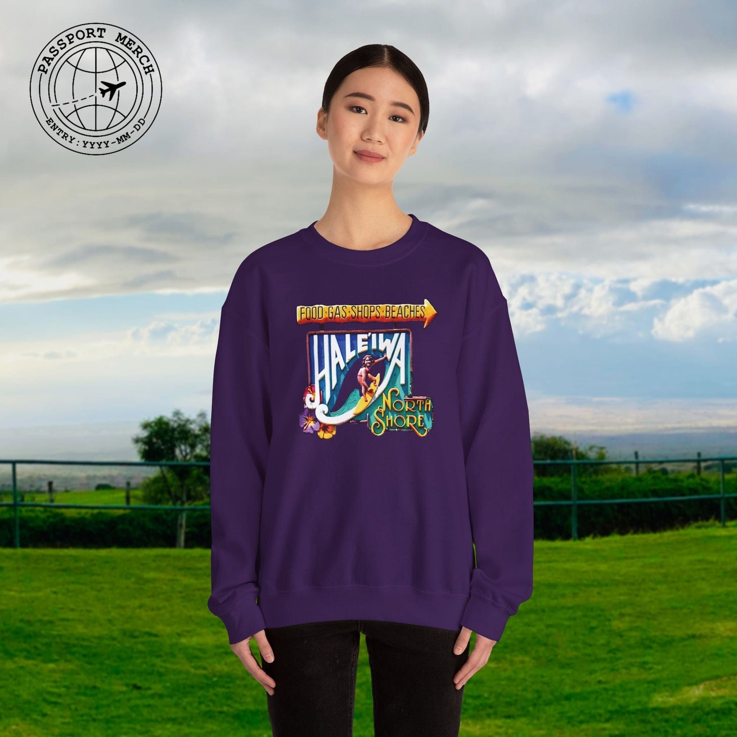 Signs of Wanderlust, Hale'iwa (South) Oahu, Hawaii Crewneck