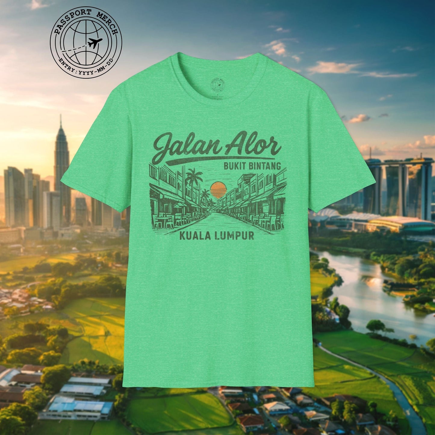 Jalan Alor Kuala Lumpur Malaysia (Vintage Urban) T-Shirt