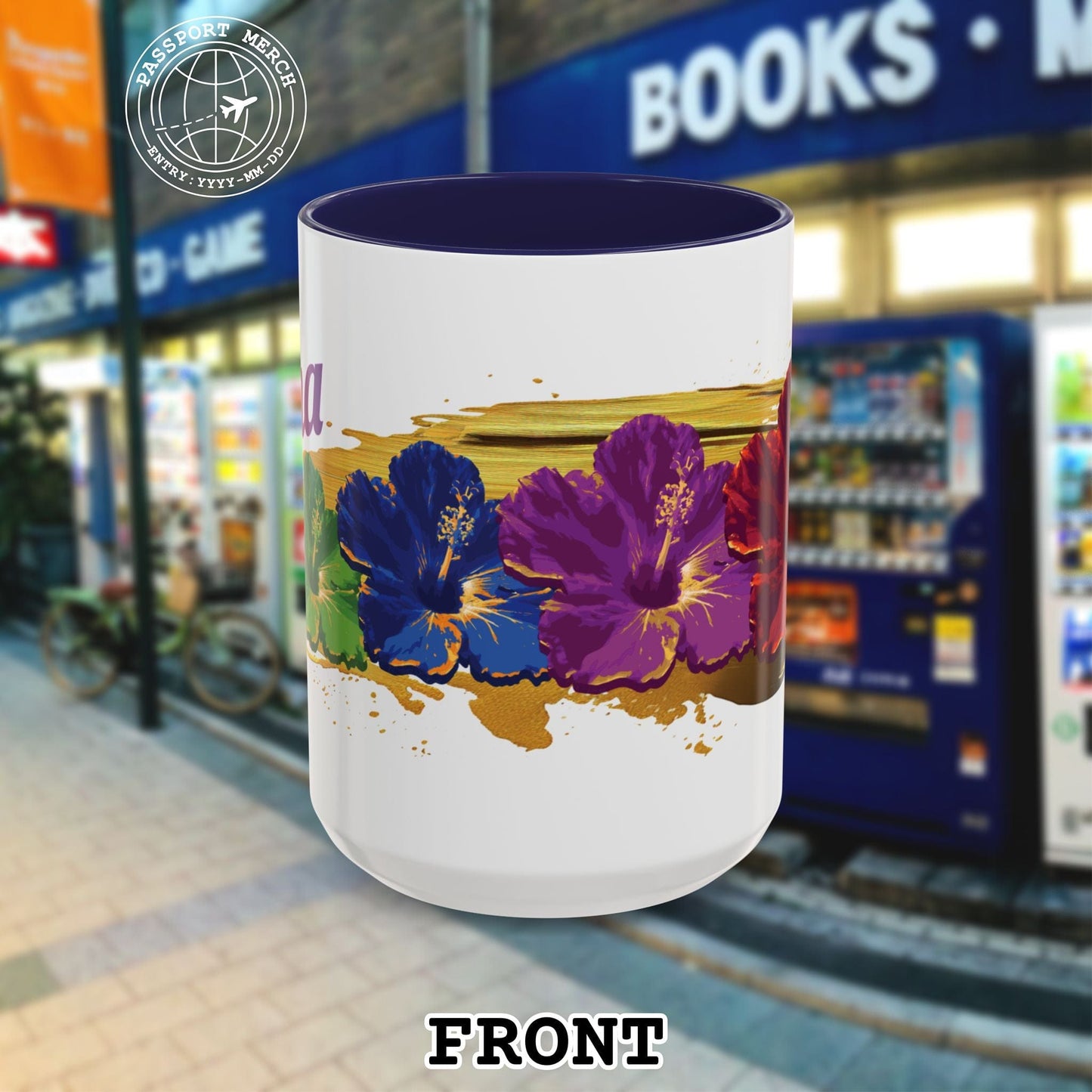 Pop Art Hibiscus, Hawaii 15oz Mug
