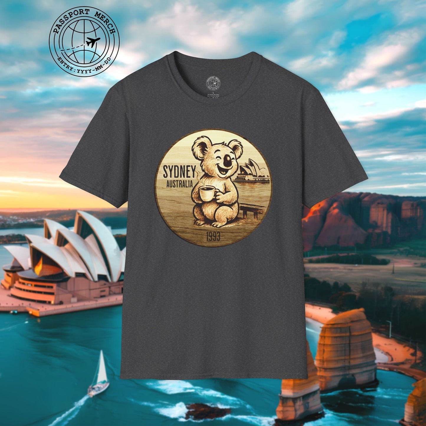 Vintage Koala & Coffee in Sydney, Australia T-Shirt
