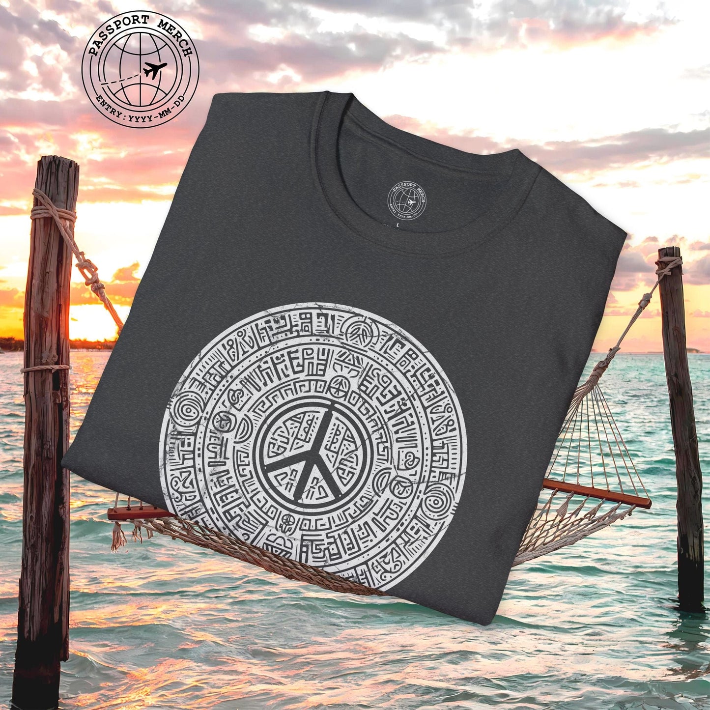 Aztec Peace Calendar Mexico T-Shirt