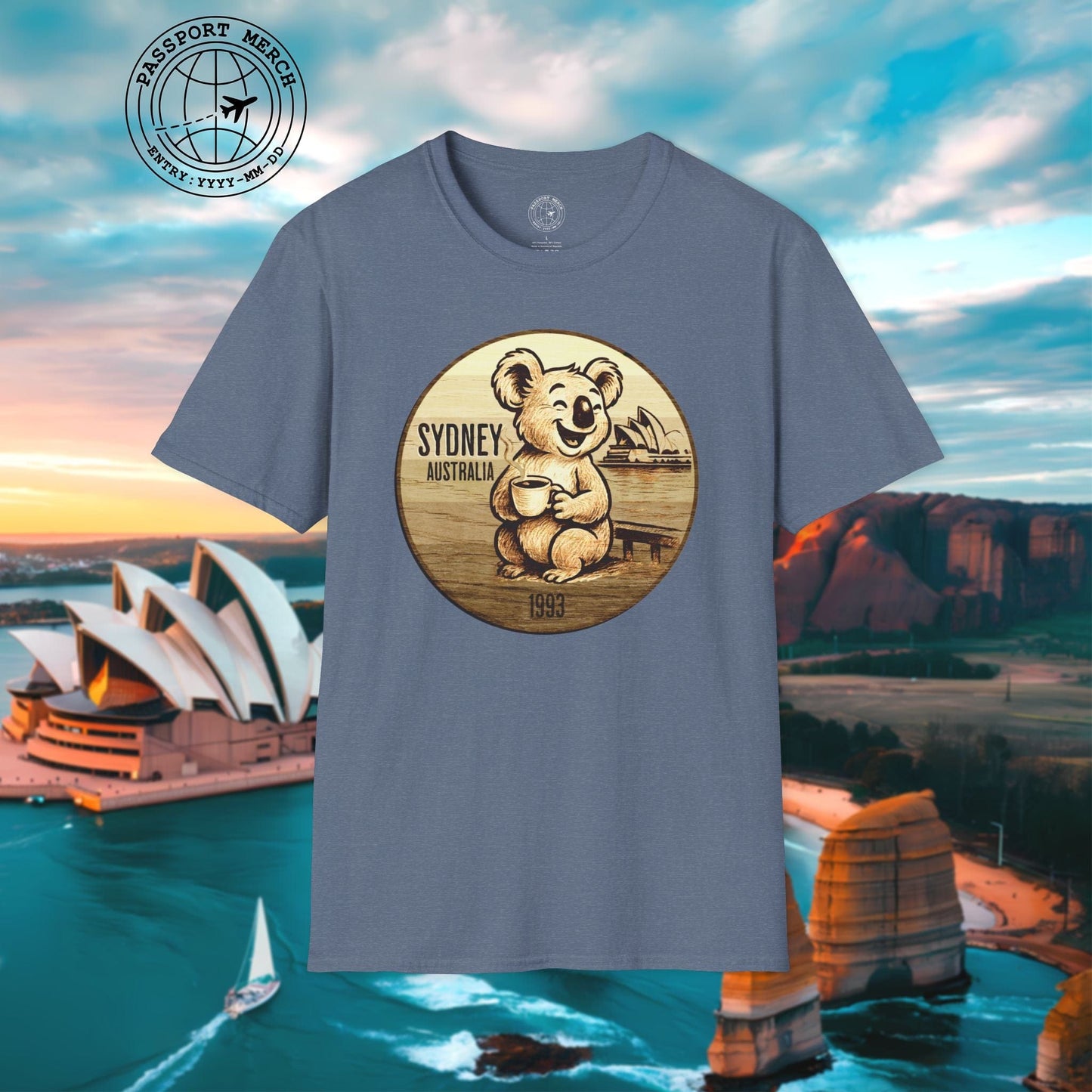 Vintage Koala & Coffee in Sydney, Australia T-Shirt