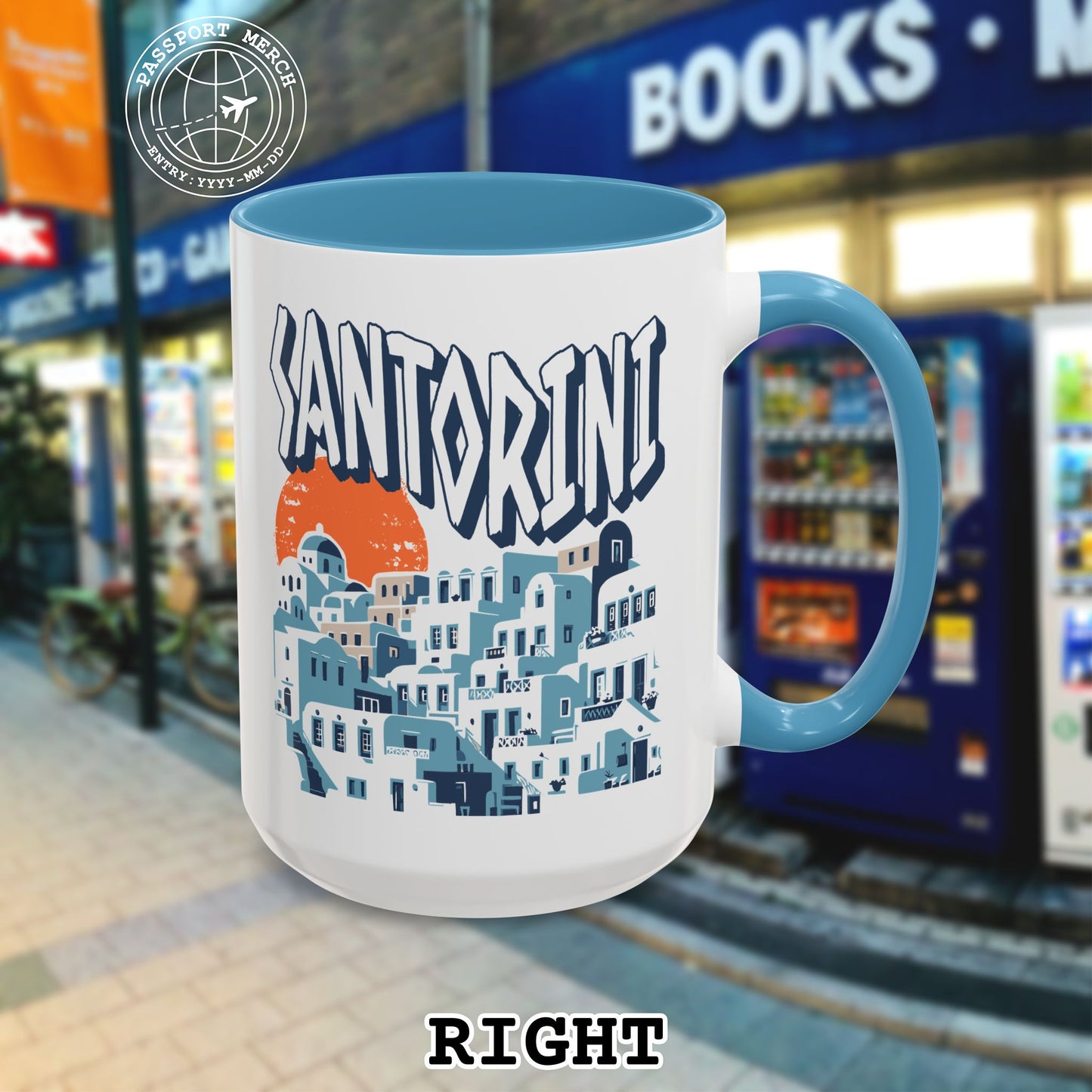 Santorini Shadows, Greece 15oz Mug