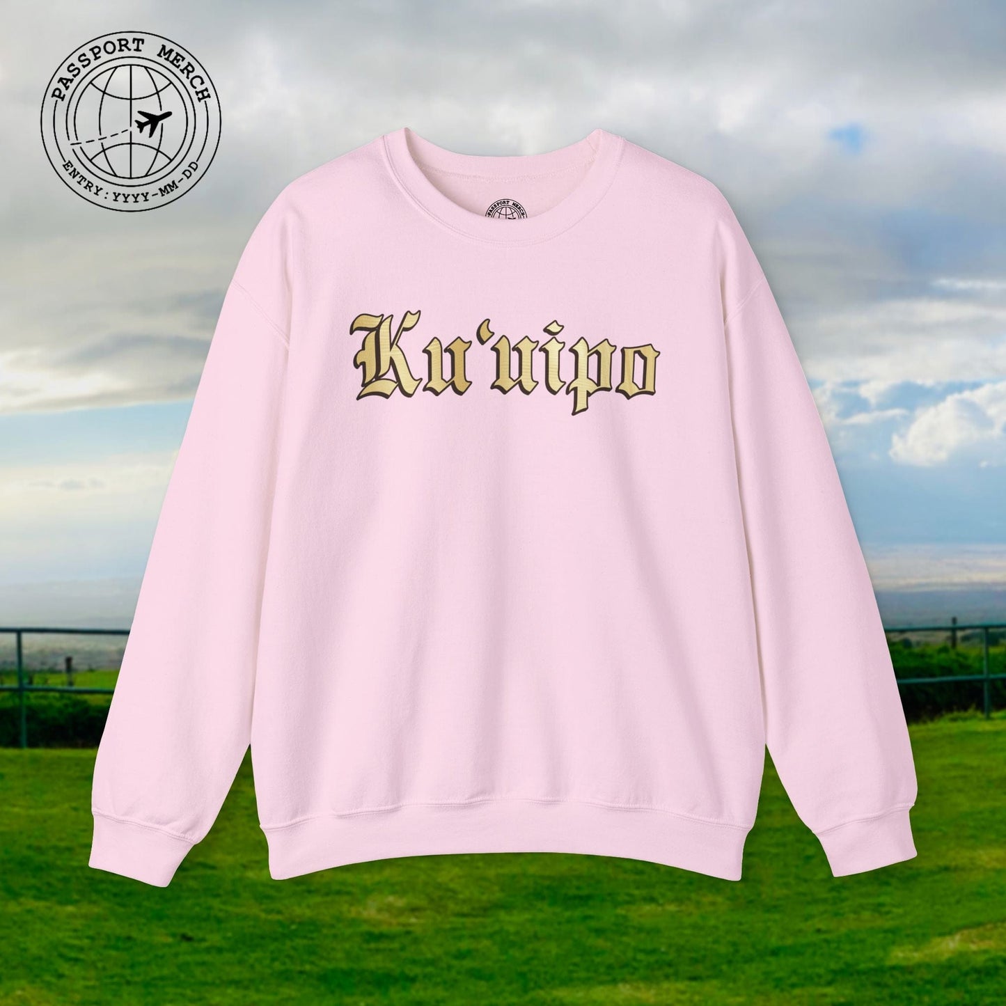 24-Karat Gold Ku'uipo (Hawaiian Jewelry Style) Crewneck