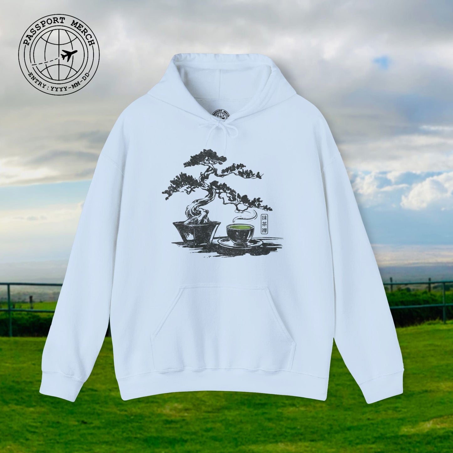 Vintage Matcha Zen, Japan Hoodie
