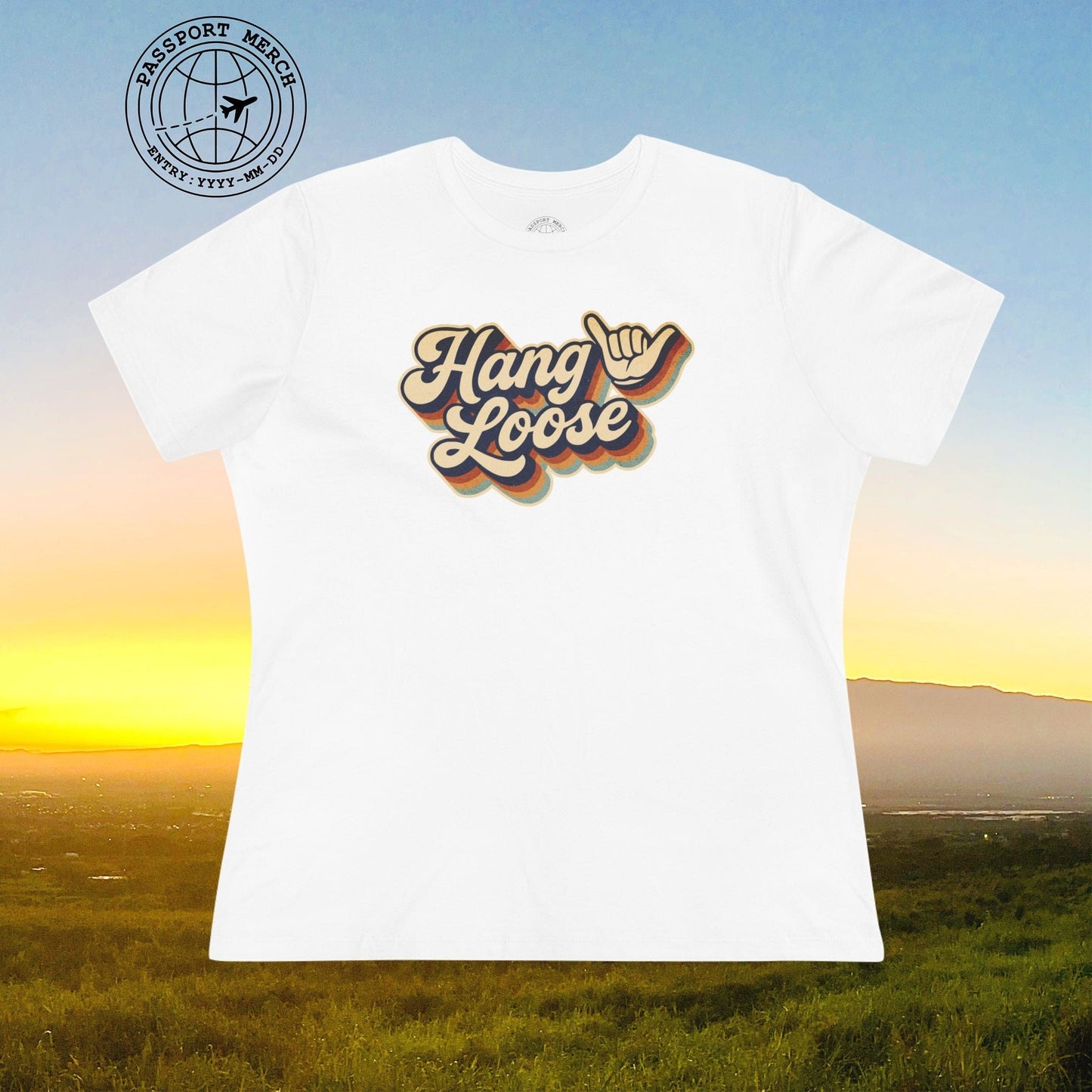 Classic 70s, Hang Loose, Hawaii, Womens Fit T-Shirt