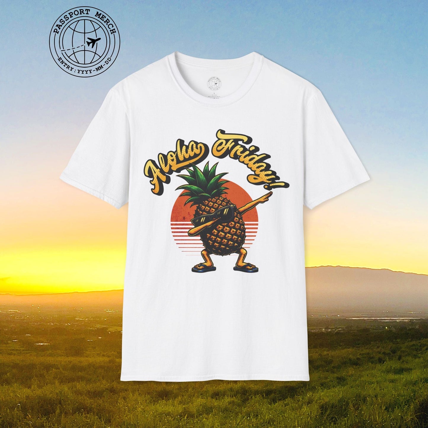 Aloha Friday Dabbing Pineapple Hawaii T-Shirt