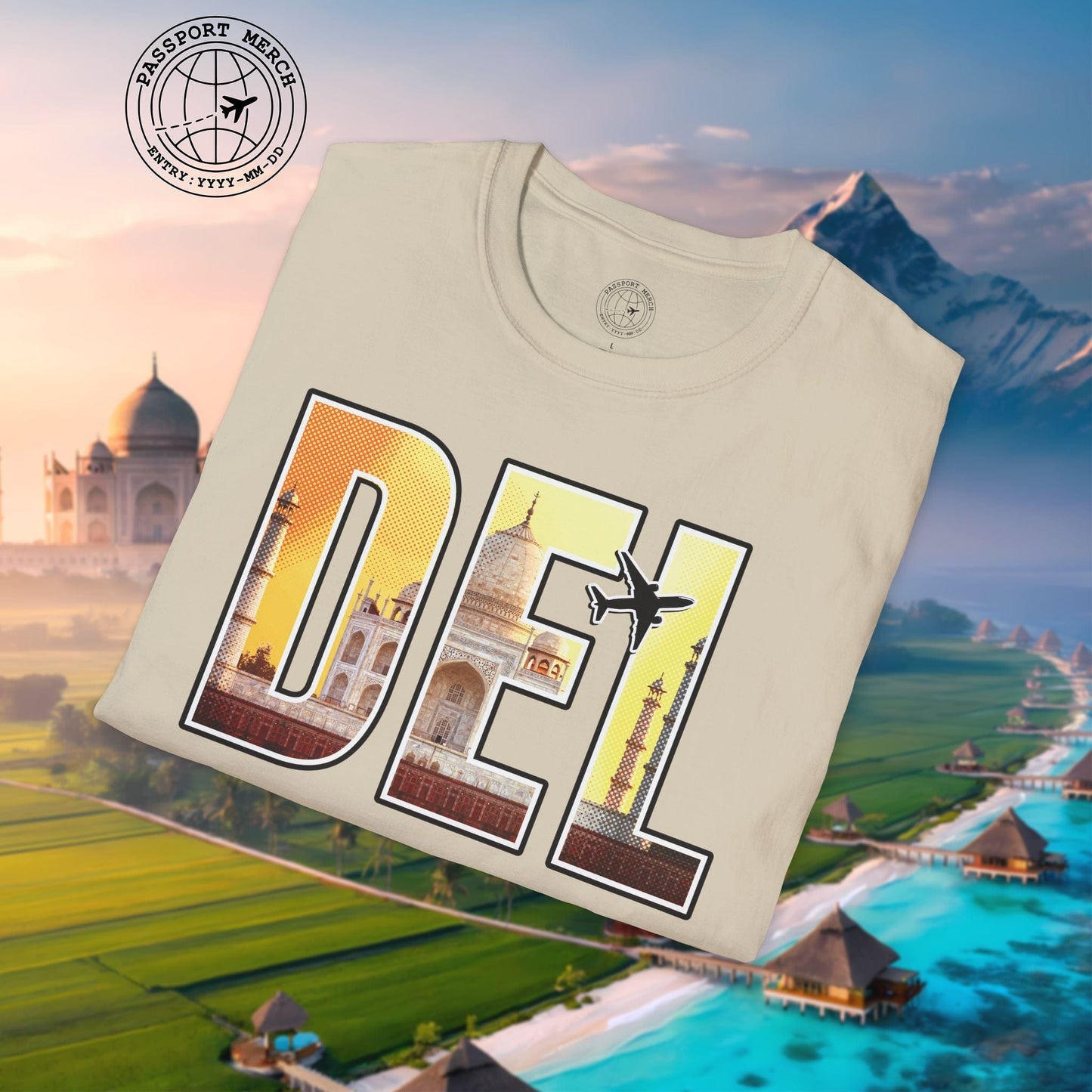 Airport Window New Delhi India DEL T-Shirt