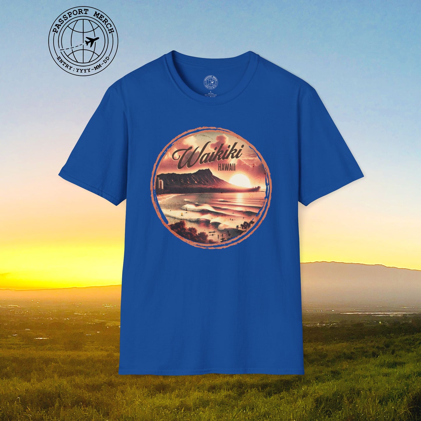 Vintage Nostalgia, Waikiki, Hawaii T-Shirt