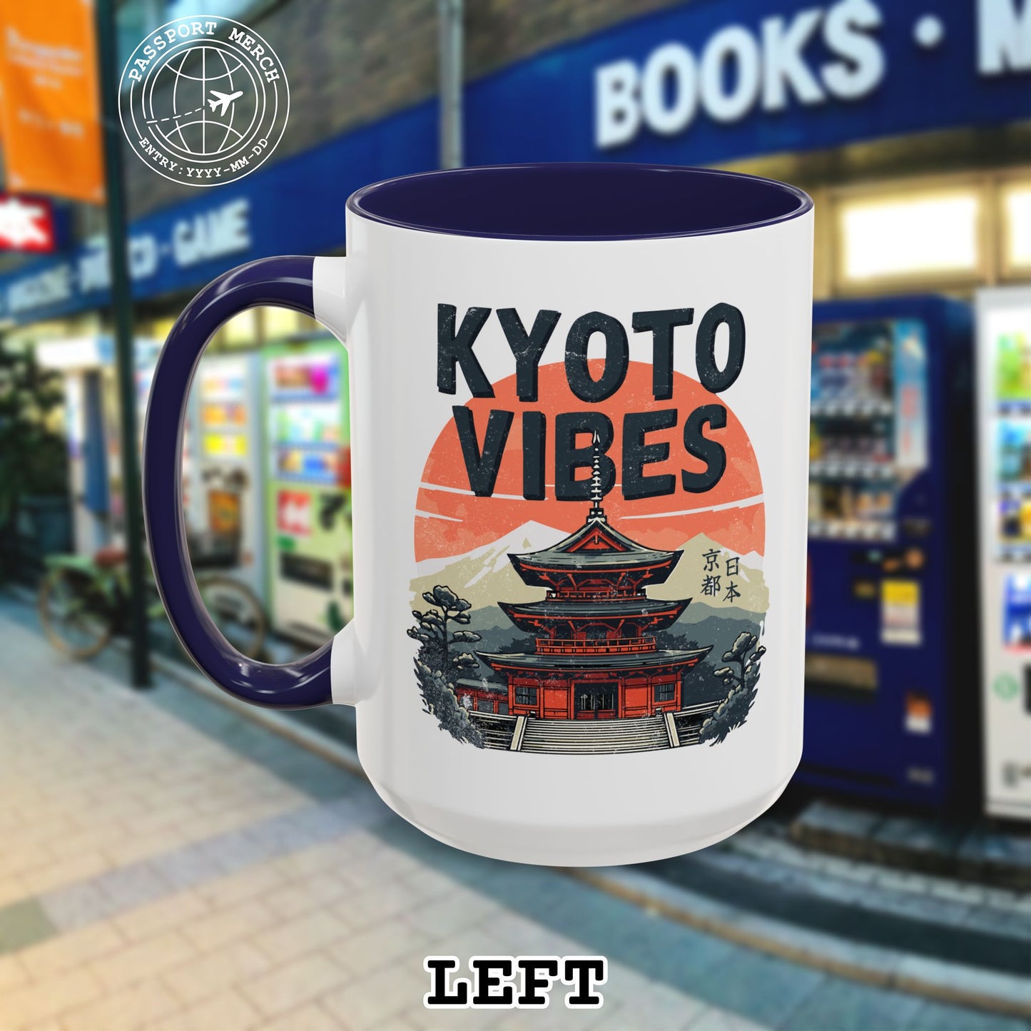 Vintage Kyoto Vibes, Japan 15oz Mug