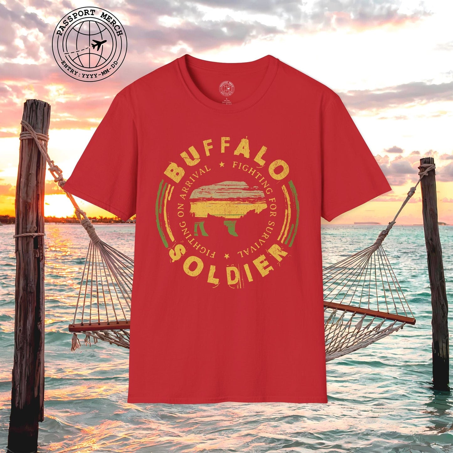 Vintage Buffalo Soldier, Jamaica T-Shirt