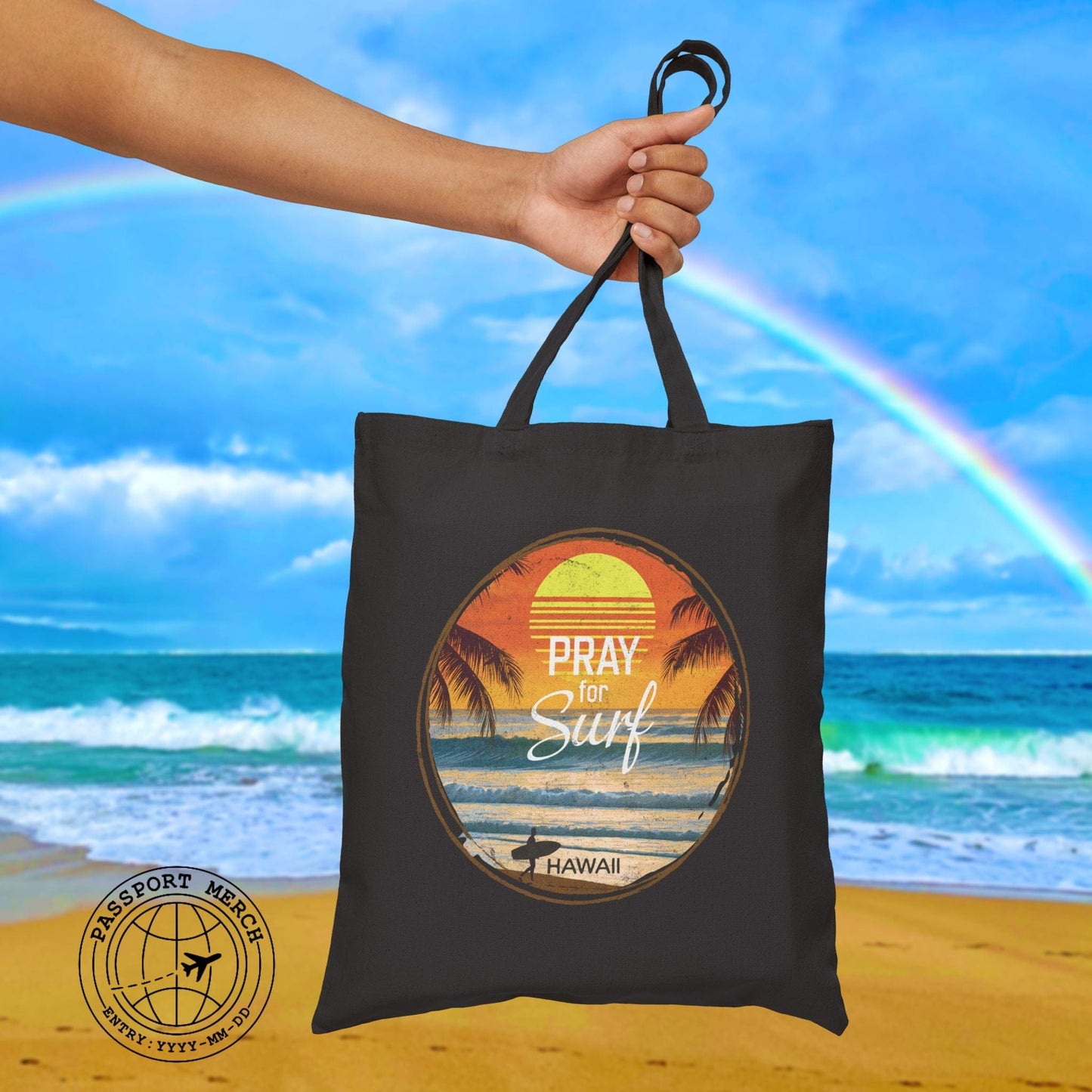 Pray for Surf Hawaii Tote Bag