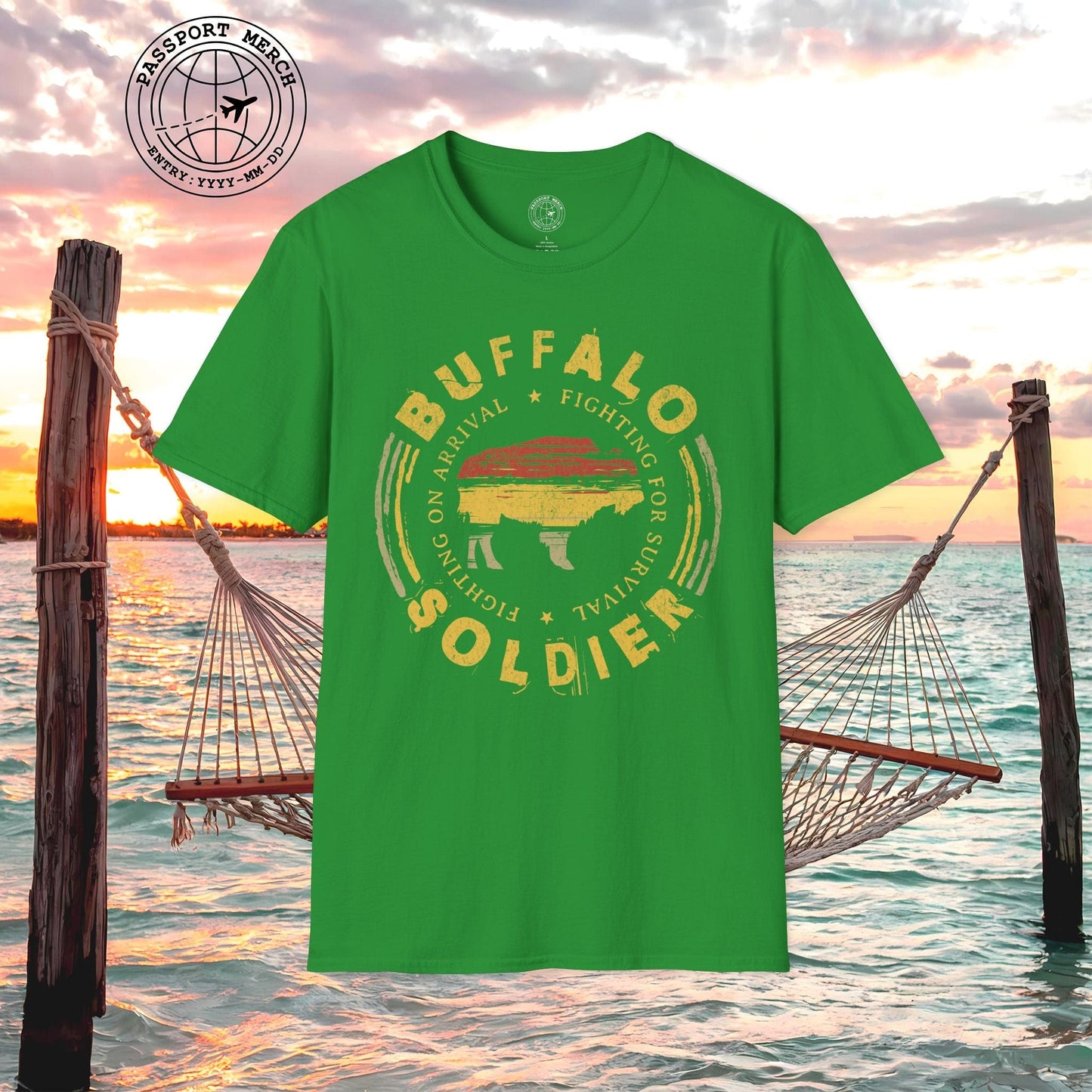 Vintage Buffalo Soldier, Jamaica T-Shirt