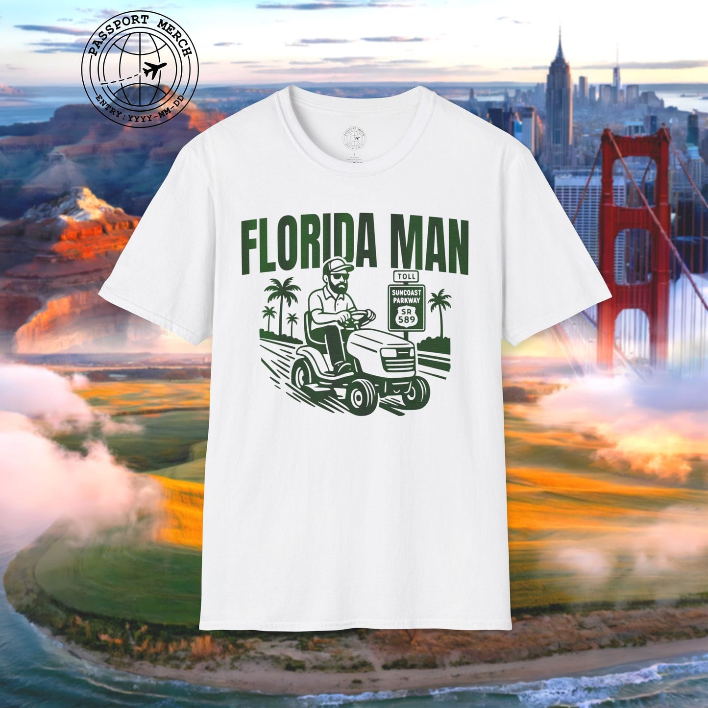 Florida Man Arrested for Driving Lawn Mower on Highway T-Shirt