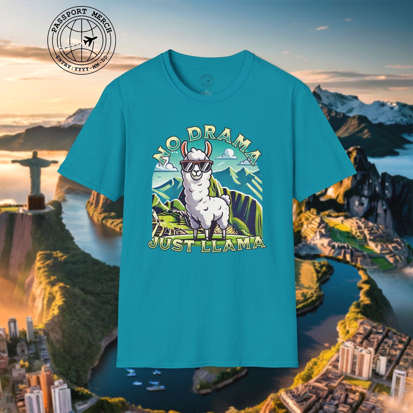 No Drama Just Llama Machu Picchu Peru T-Shirt