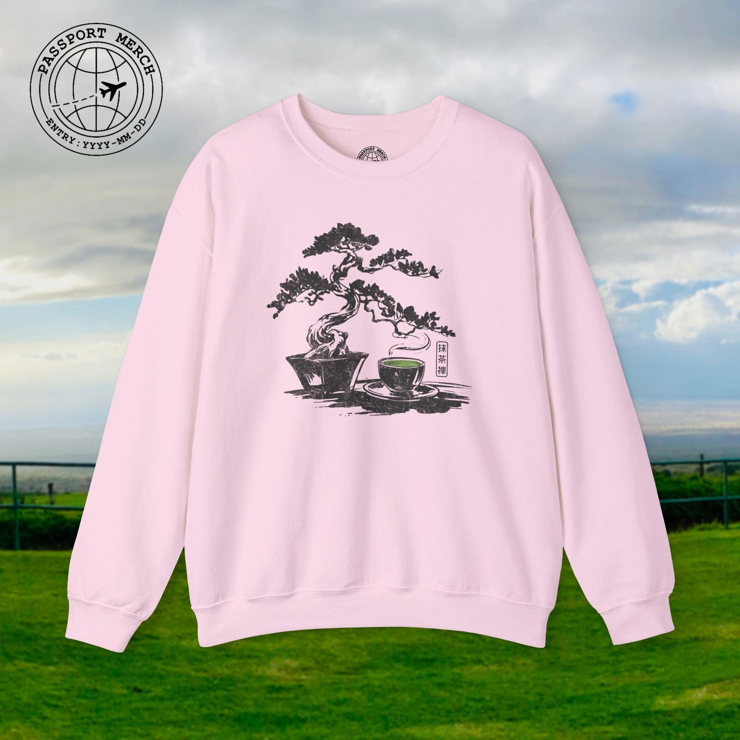 Vintage Matcha Zen, Japan Crewneck