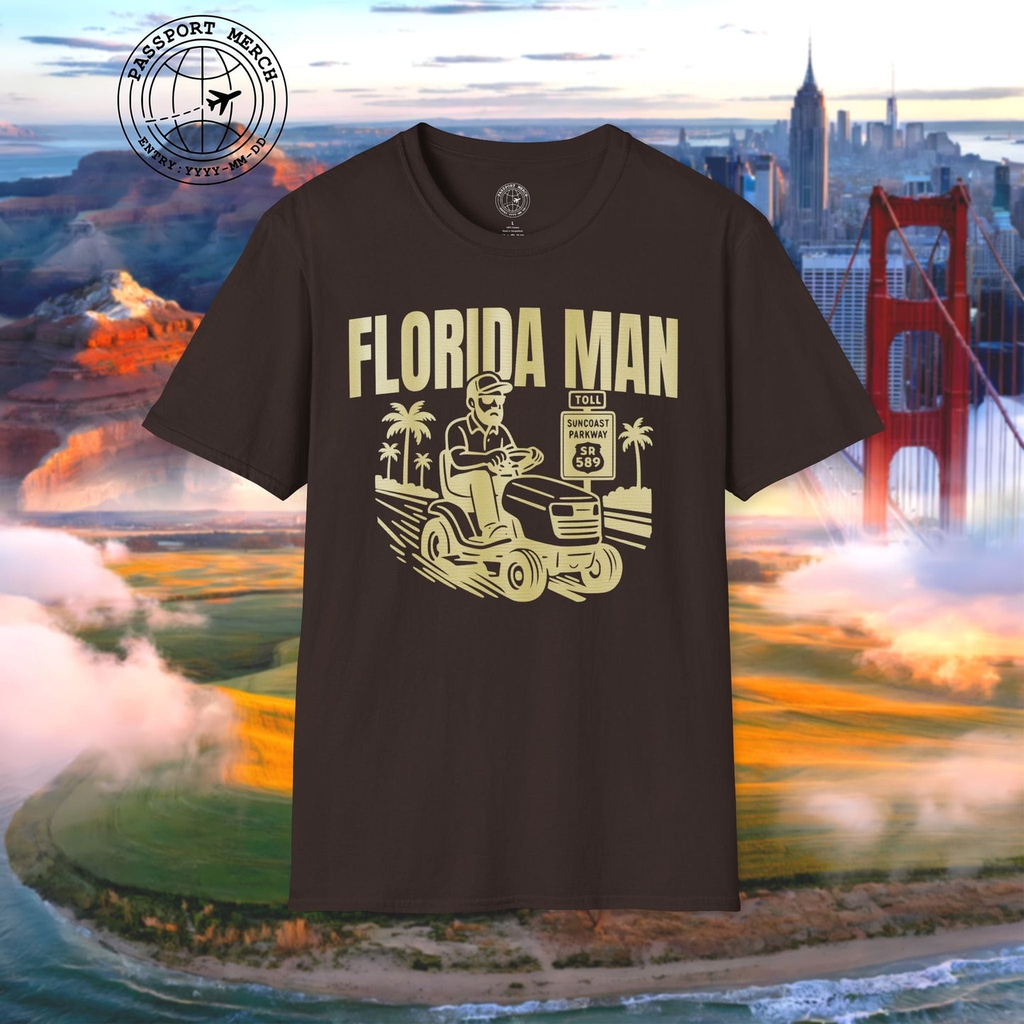 Florida Man Arrested for Driving Lawn Mower on Highway T-Shirt