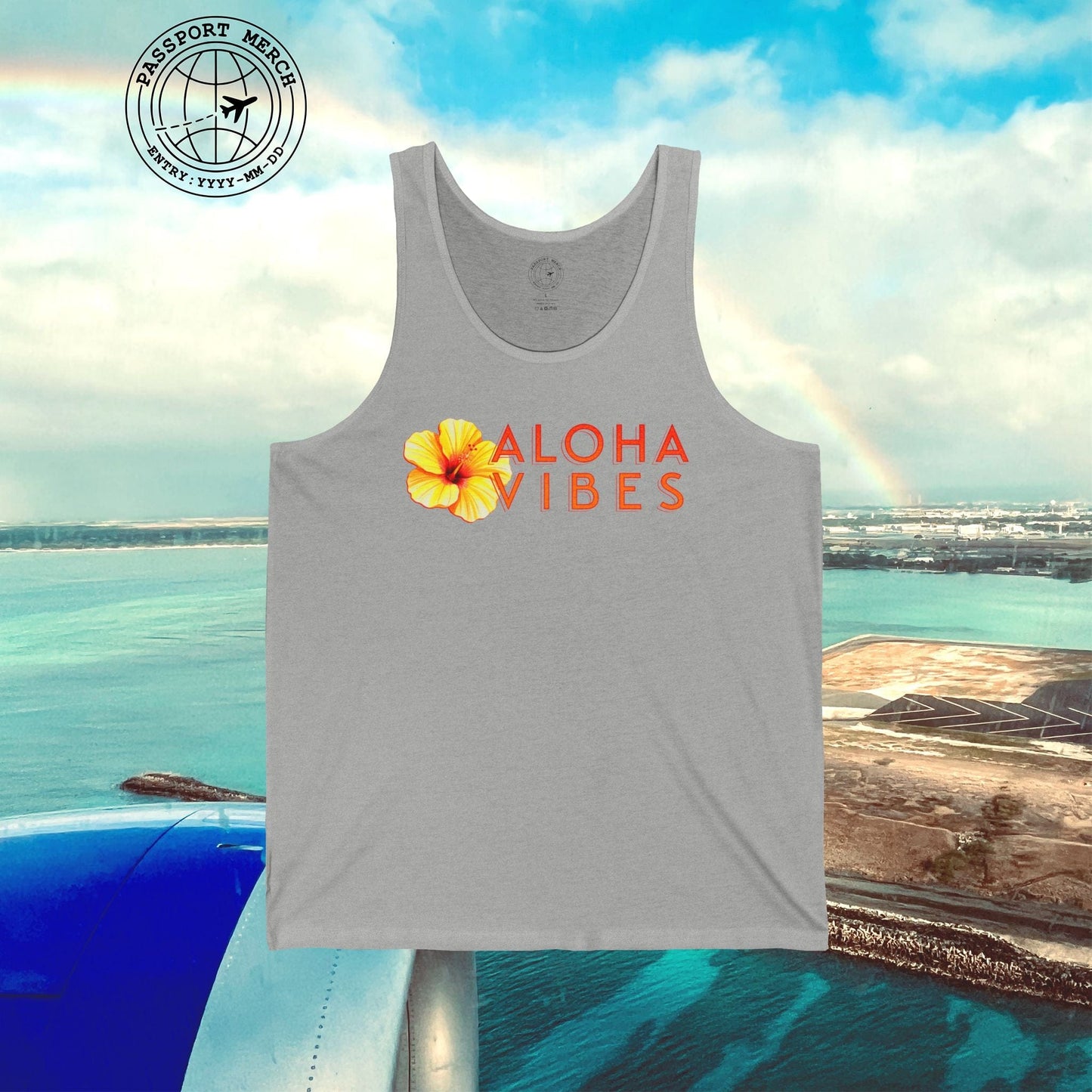 Sun-Kissed Hibiscus Aloha Vibes, Hawaii Tank Top