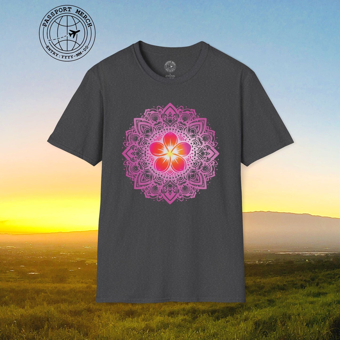 Hawaiian Plumeria Mandala T-Shirt
