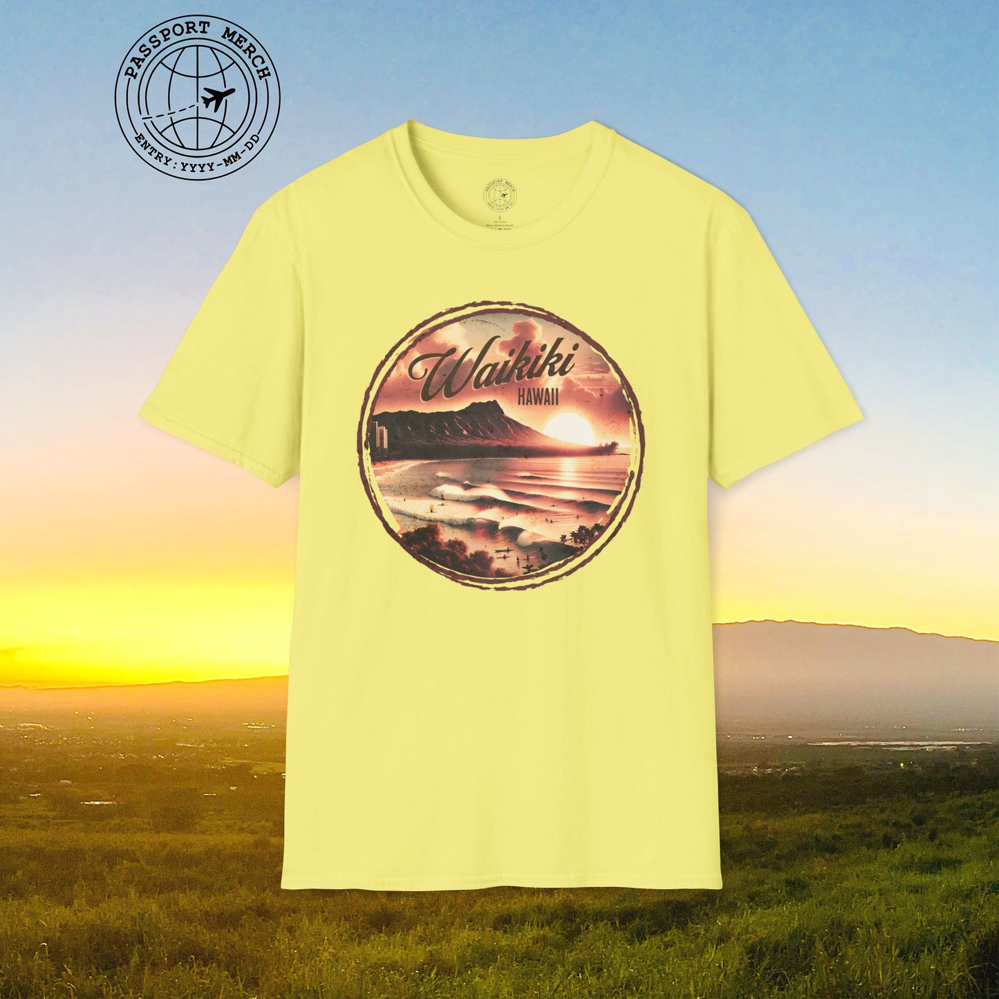 Vintage Nostalgia, Waikiki, Hawaii T-Shirt