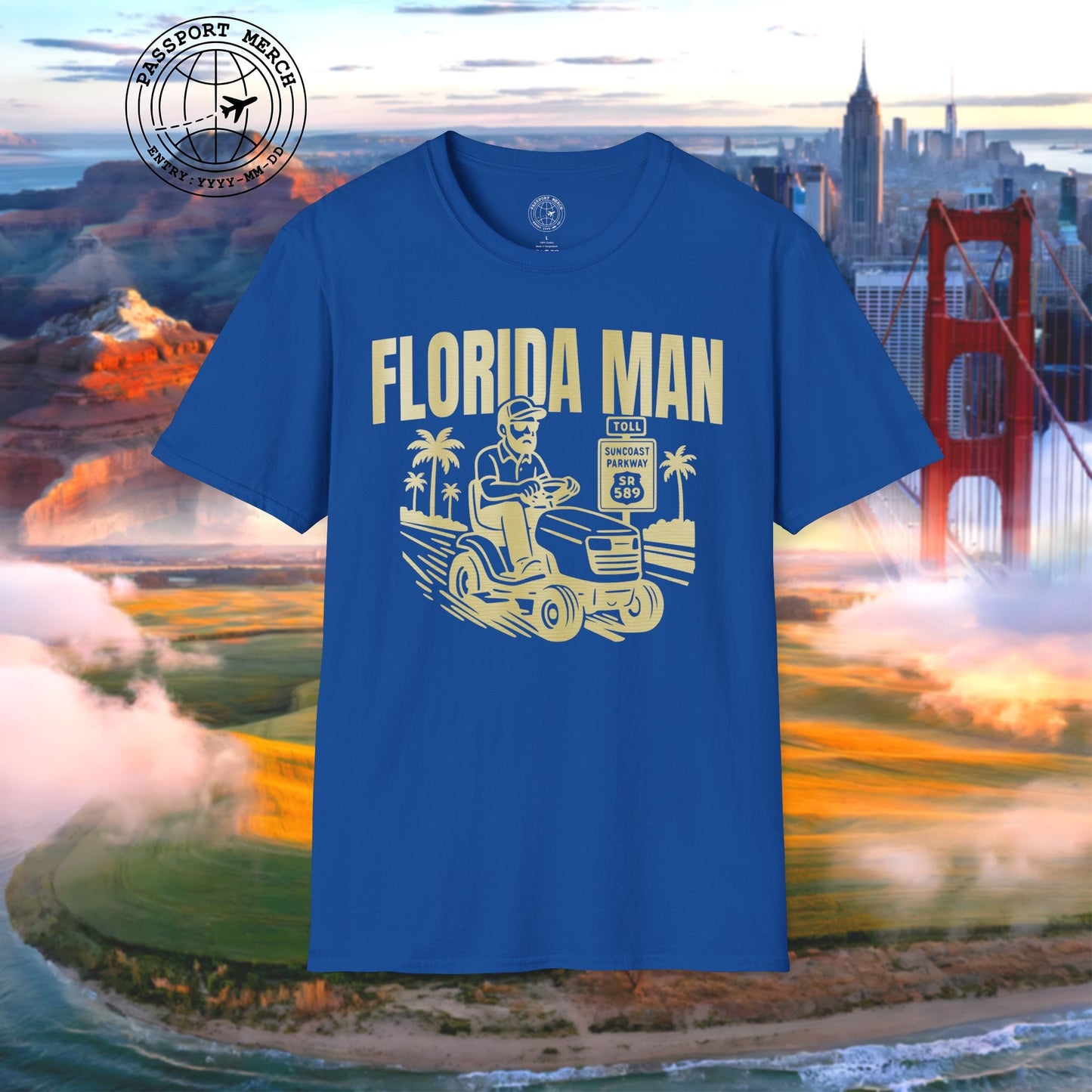 Florida Man Arrested for Driving Lawn Mower on Highway T-Shirt
