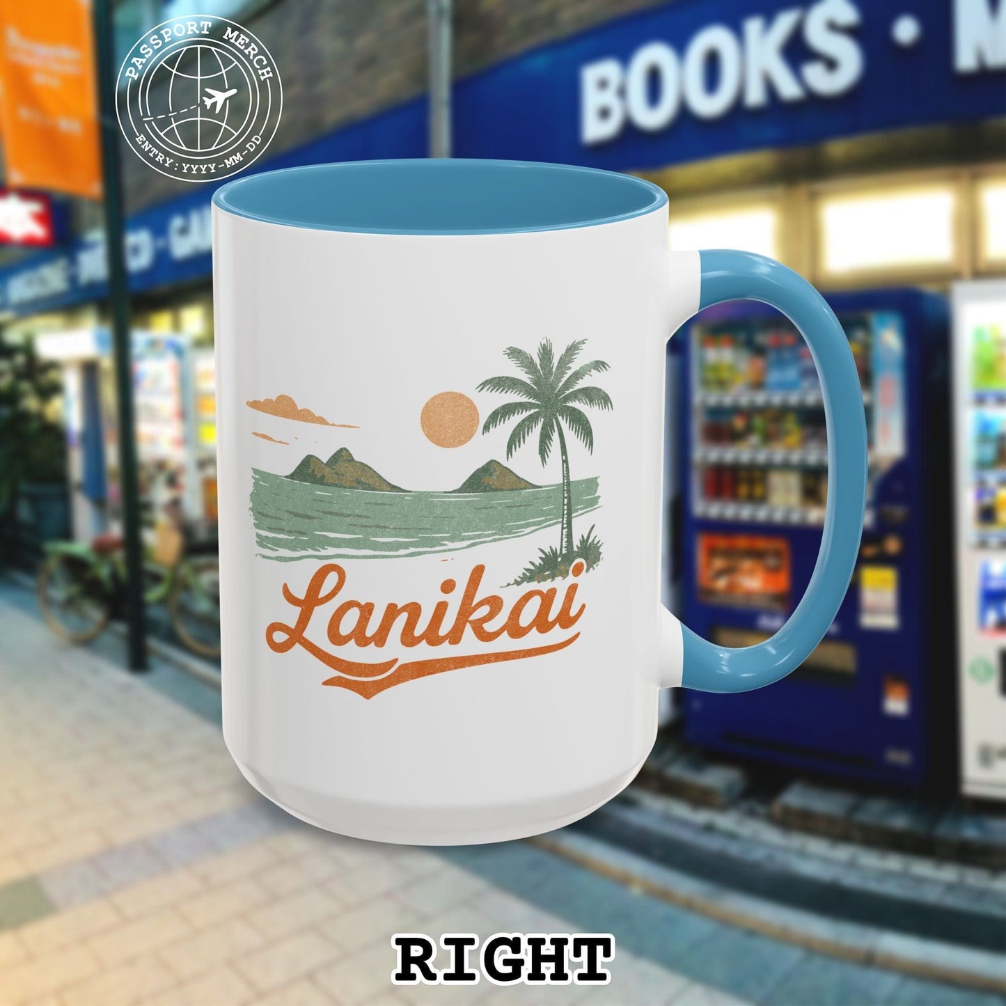 Vintage Lanikai, Oahu, Hawaii 15oz Mug