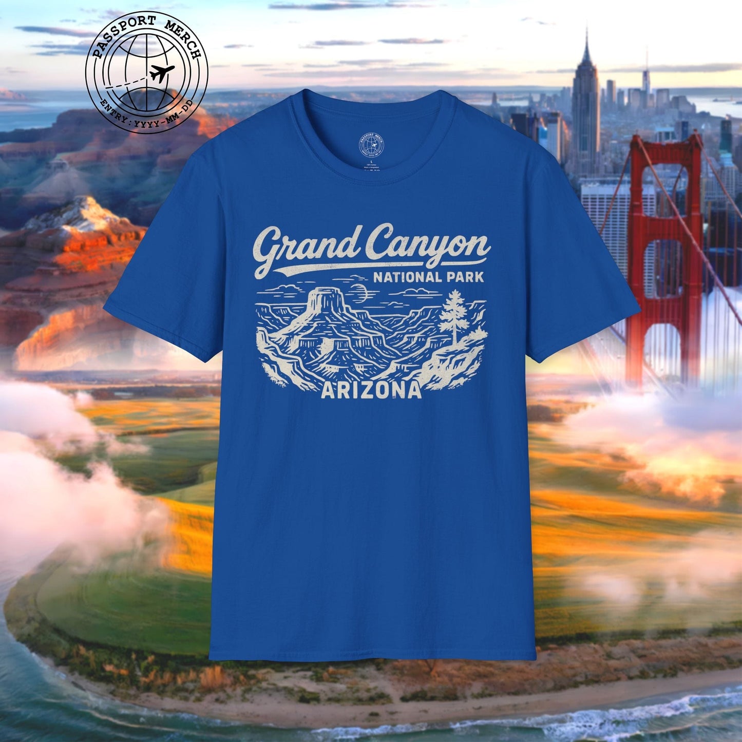 Grand Canyon National Park Vintage Monochrome, Arizona T-Shirt