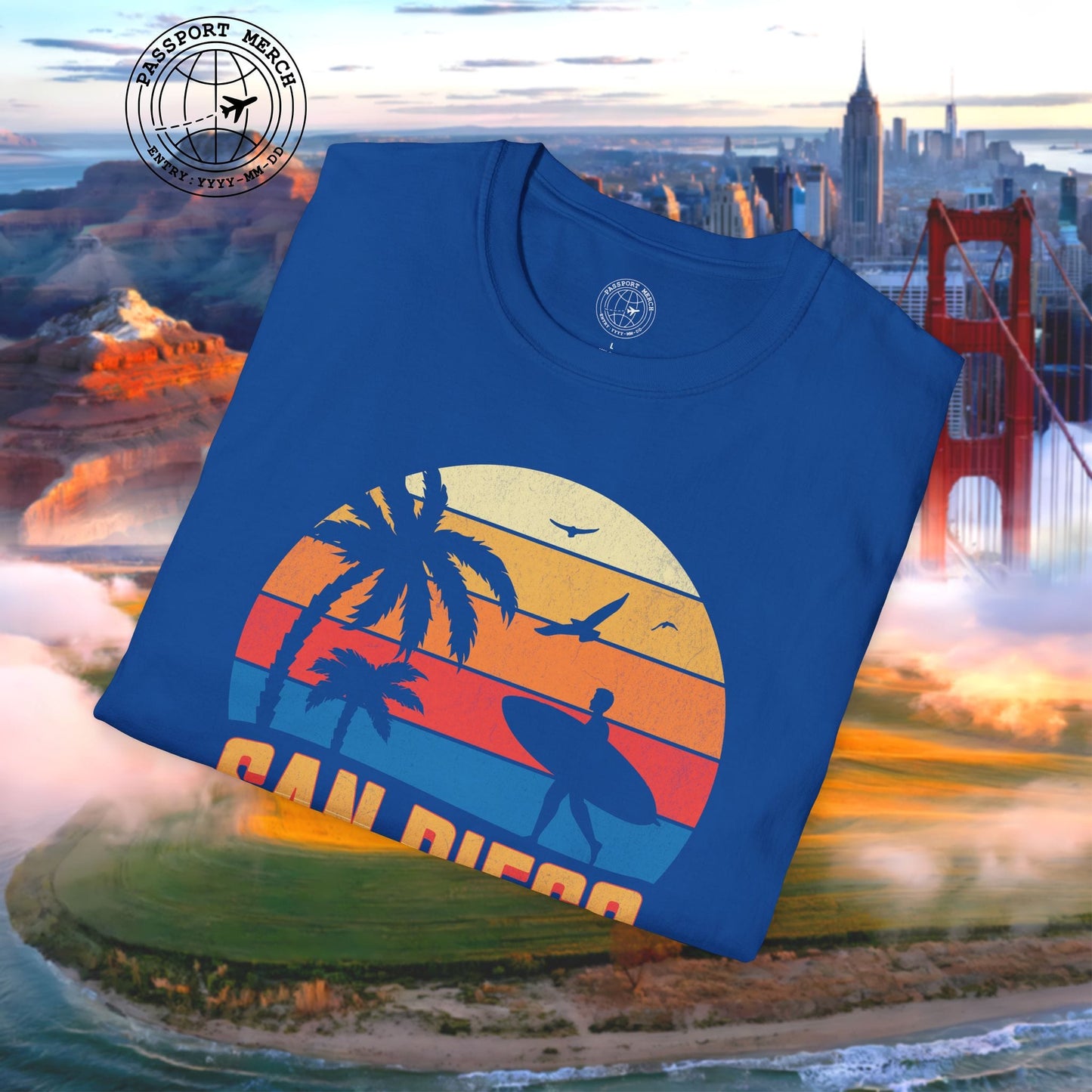 San Diego Surfer California T-Shirt