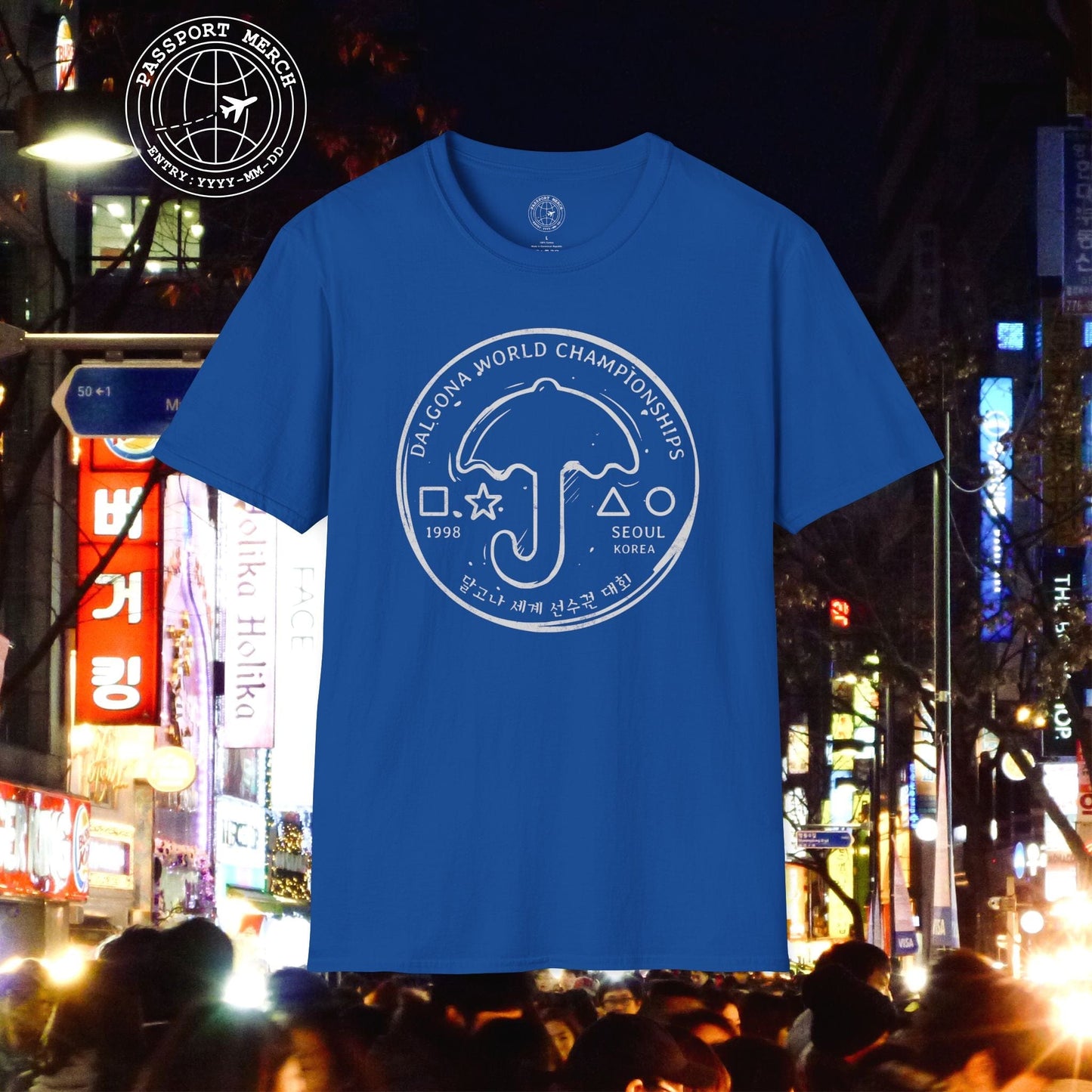 Vintage Dalgona World Championships, Seoul, South Korea T-Shirt