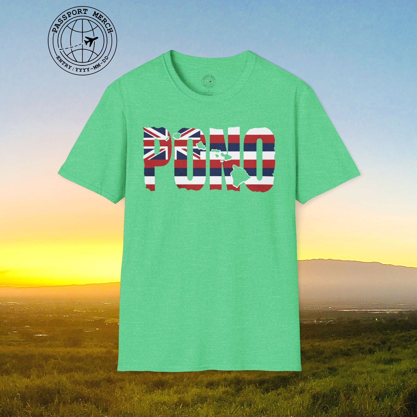 Hawaii Pono Letter Flag T-Shirt