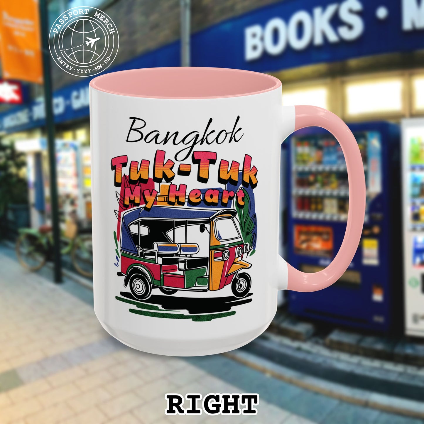 Bangkok Tuk-Tuk My Heart Thailand 15oz Mug