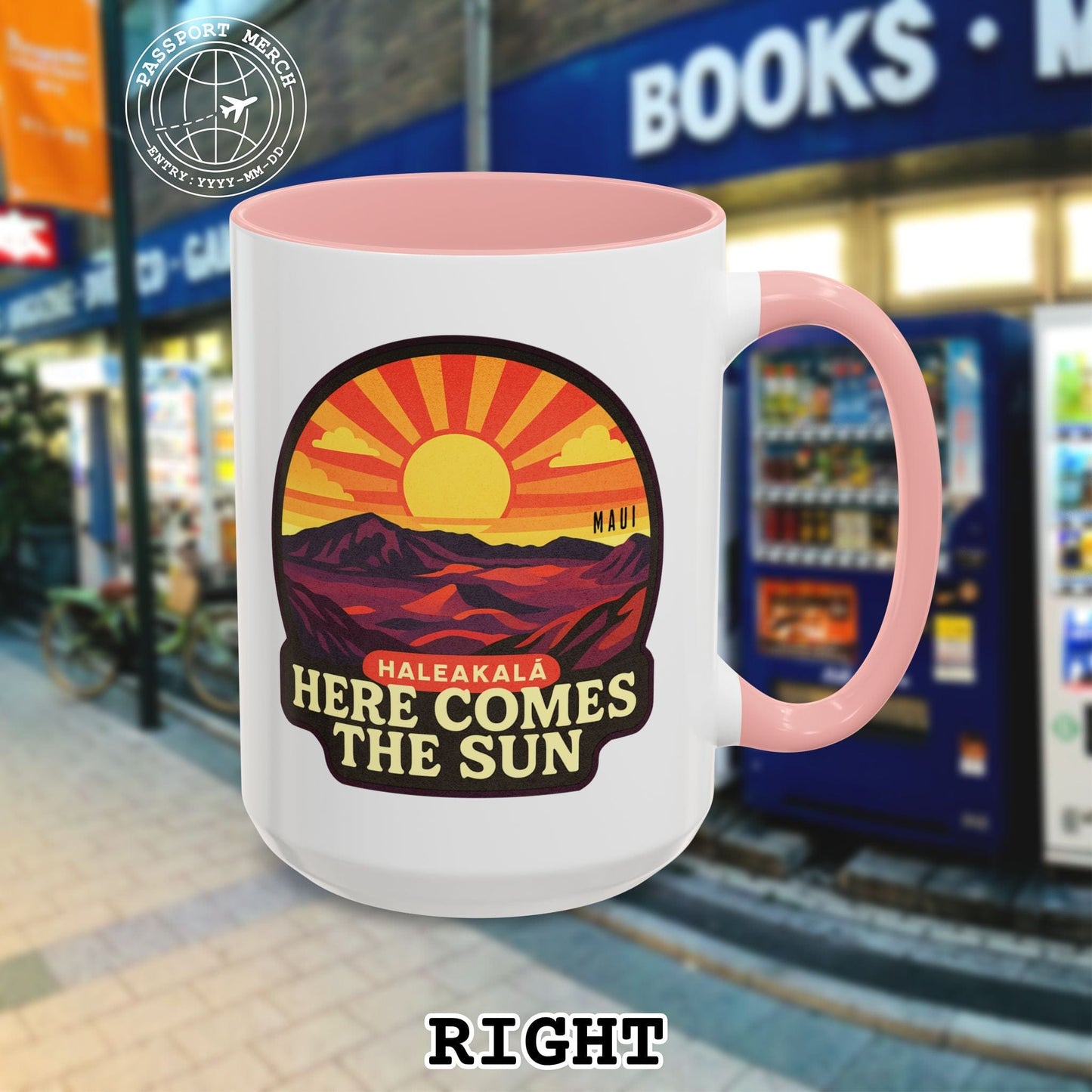 Here Comes the Sun, Haleakala, Maui, Hawaii 15oz Mug