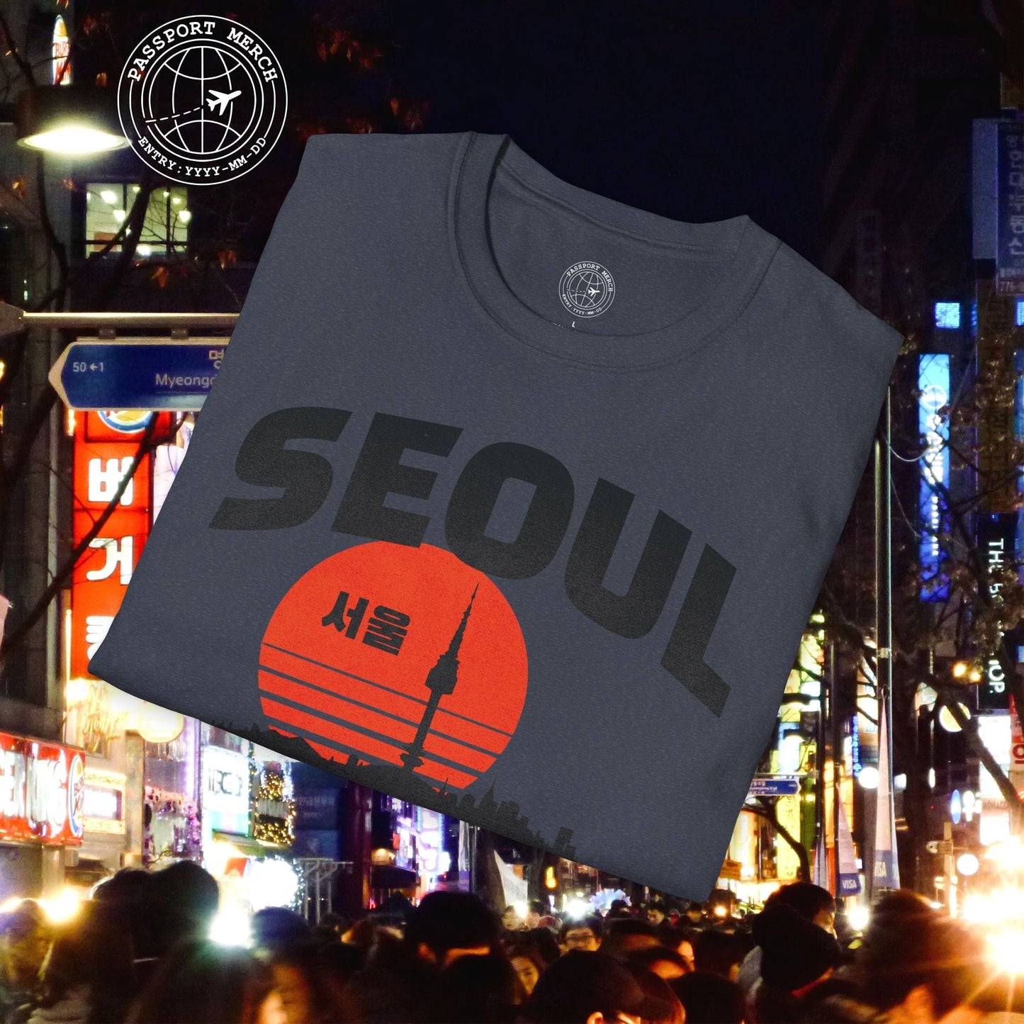 Seoul Retro Vintage Sunset, Korea T-Shirt