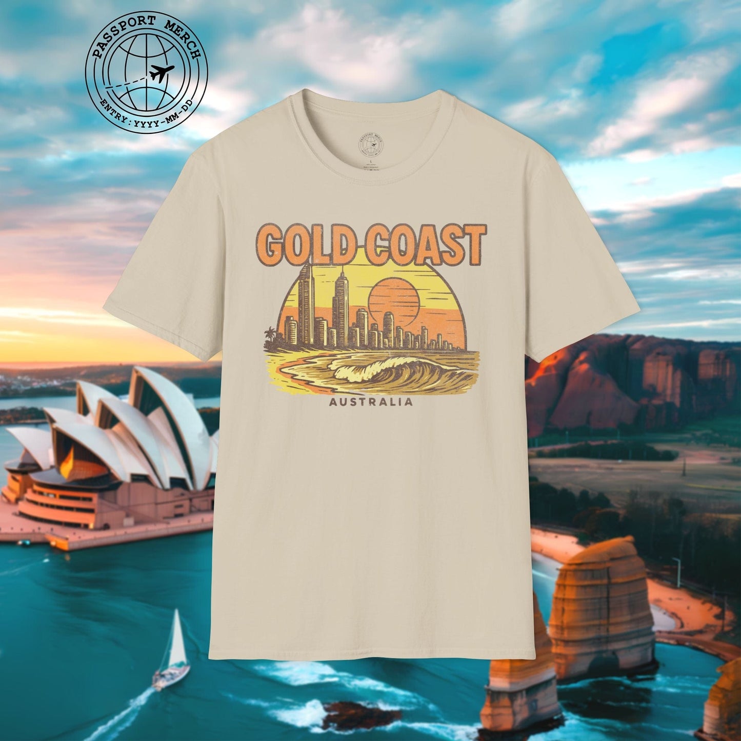 Gold Coast, Australia - 80's Vintage T-Shirt
