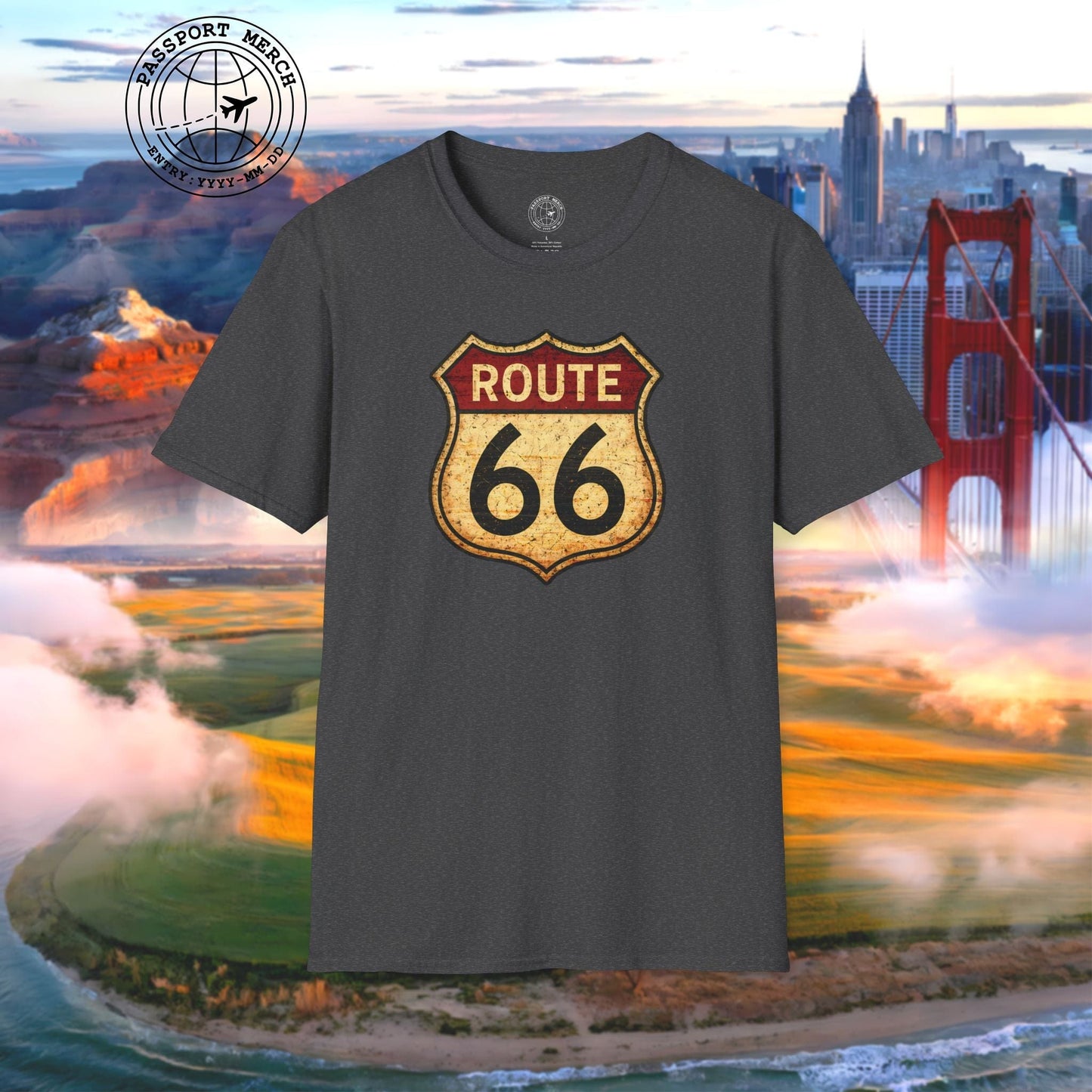 Signs of Wanderlust, Vintage Route 66, USA T-Shirt