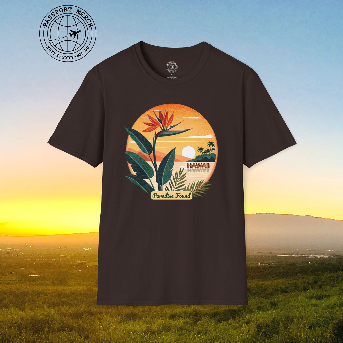 Retro (Bird of) Paradise Found, Hawaii T-Shirt