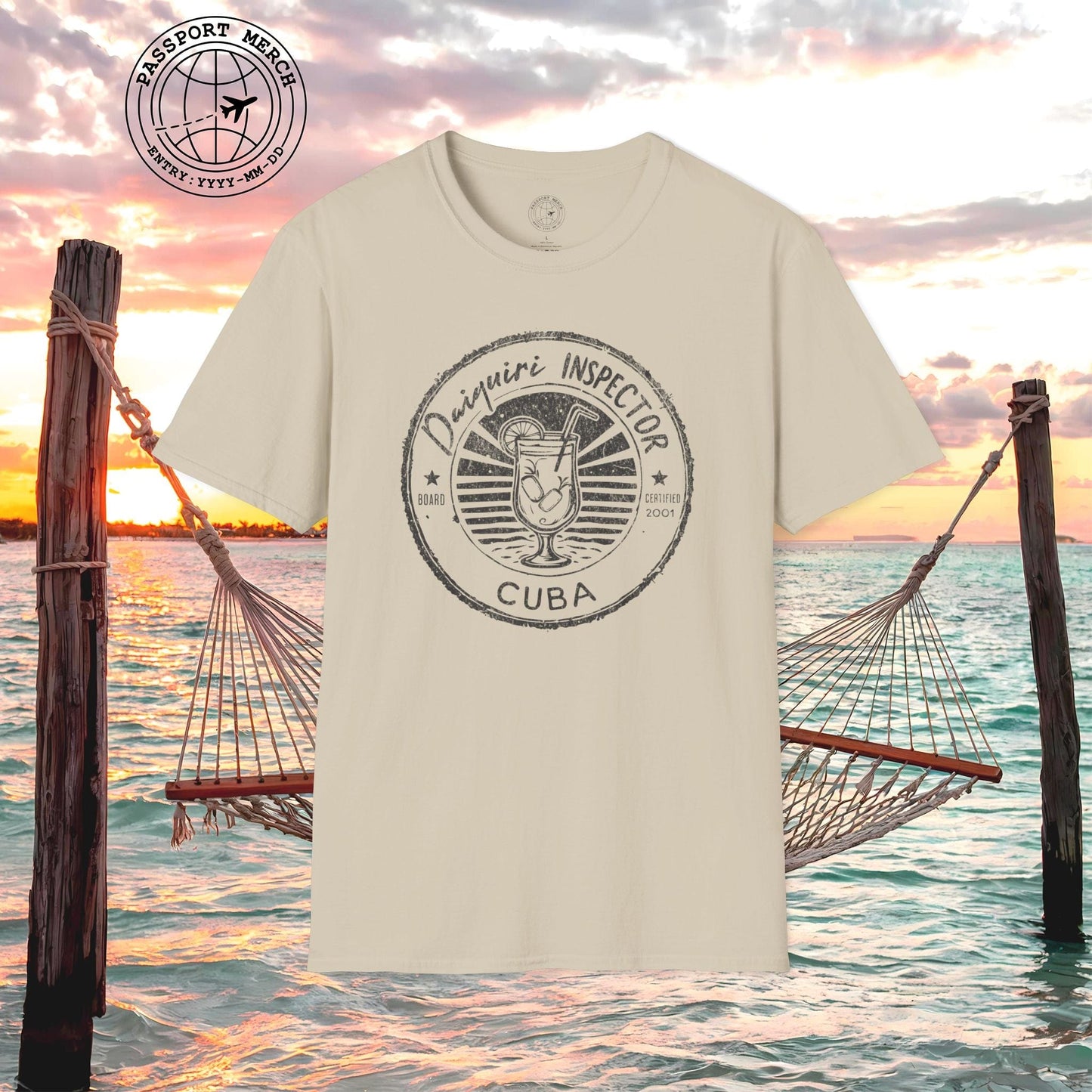 Board Certified Daiquiri Inspector, Cuba T-Shirt