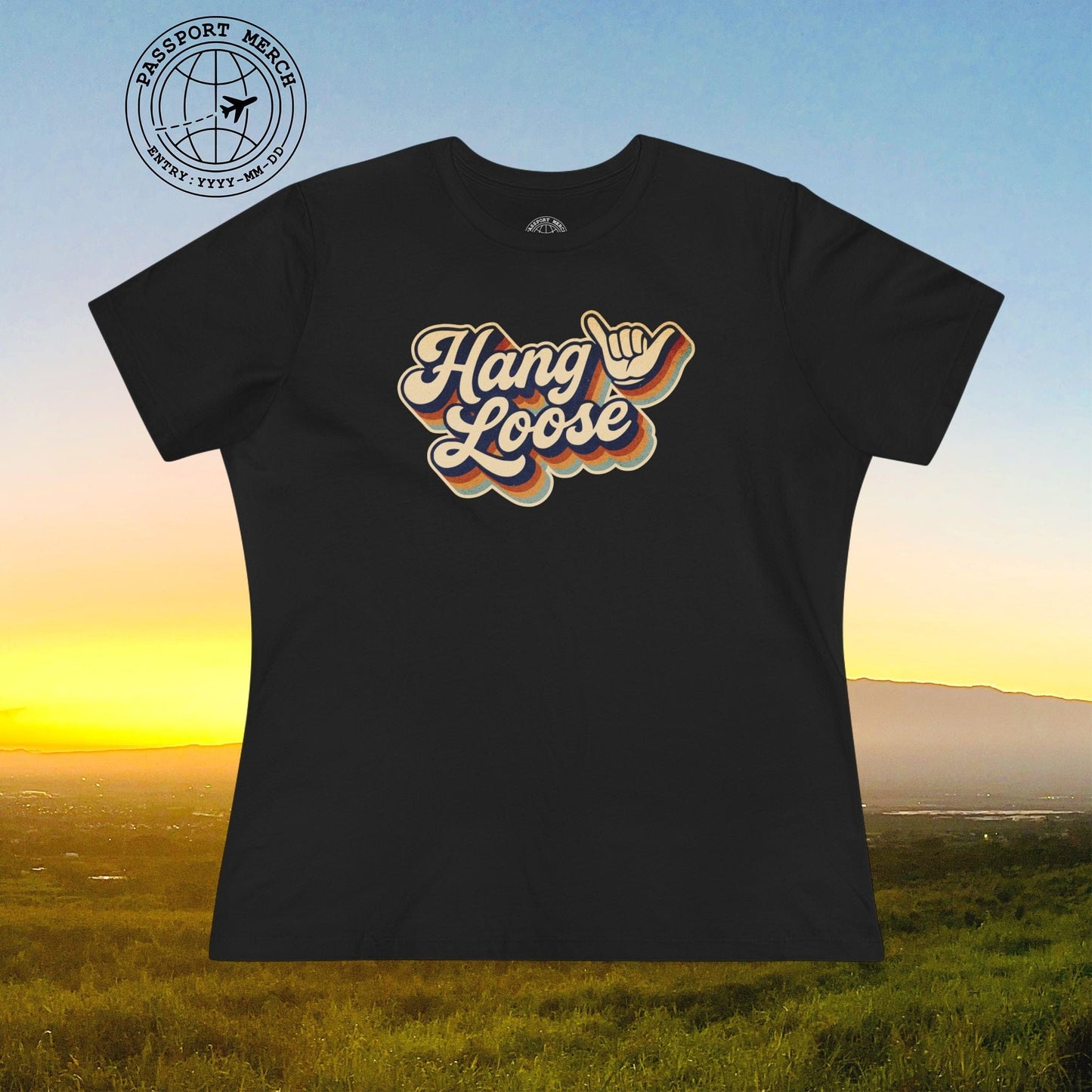 Classic 70s, Hang Loose, Hawaii, Womens Fit T-Shirt