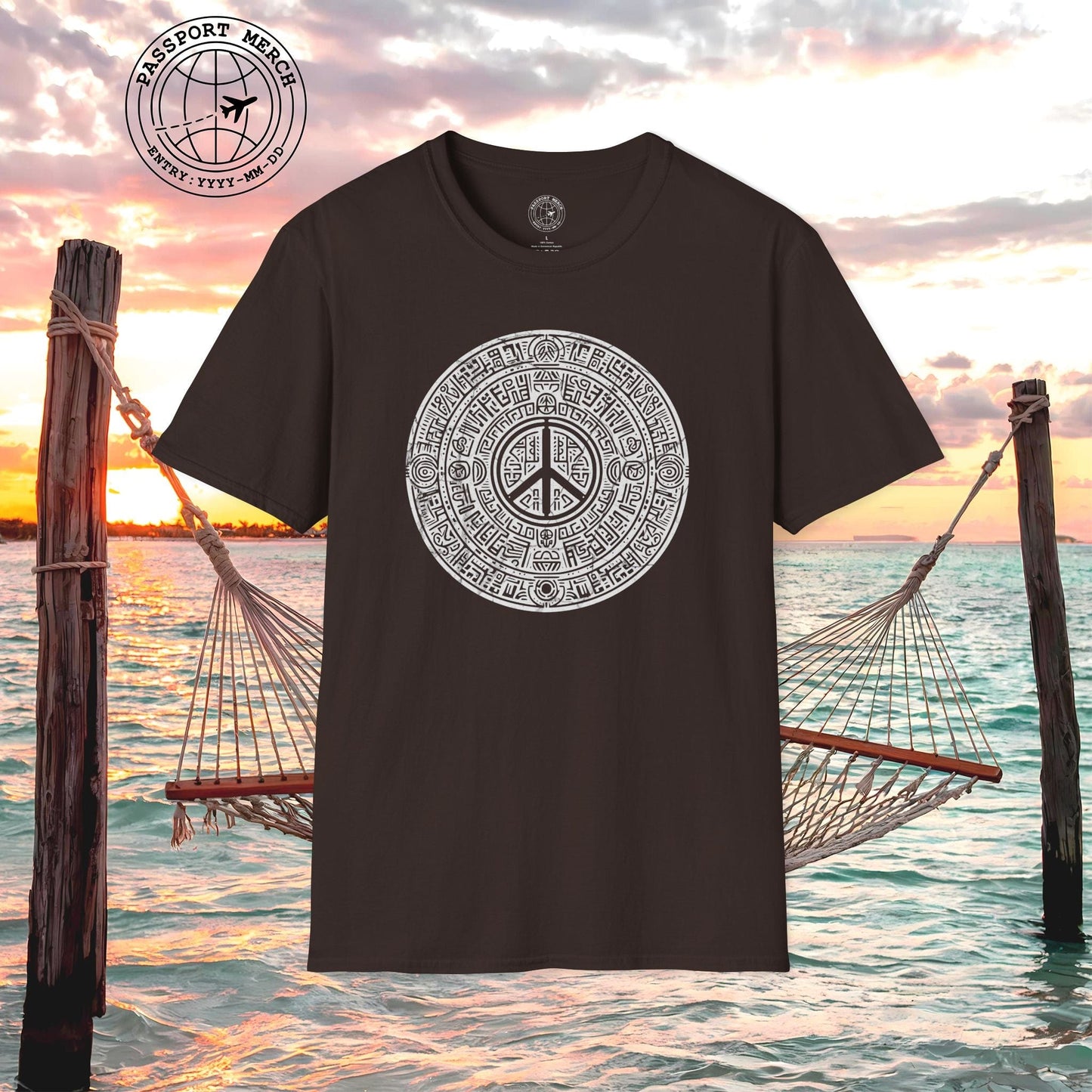 Aztec Peace Calendar Mexico T-Shirt