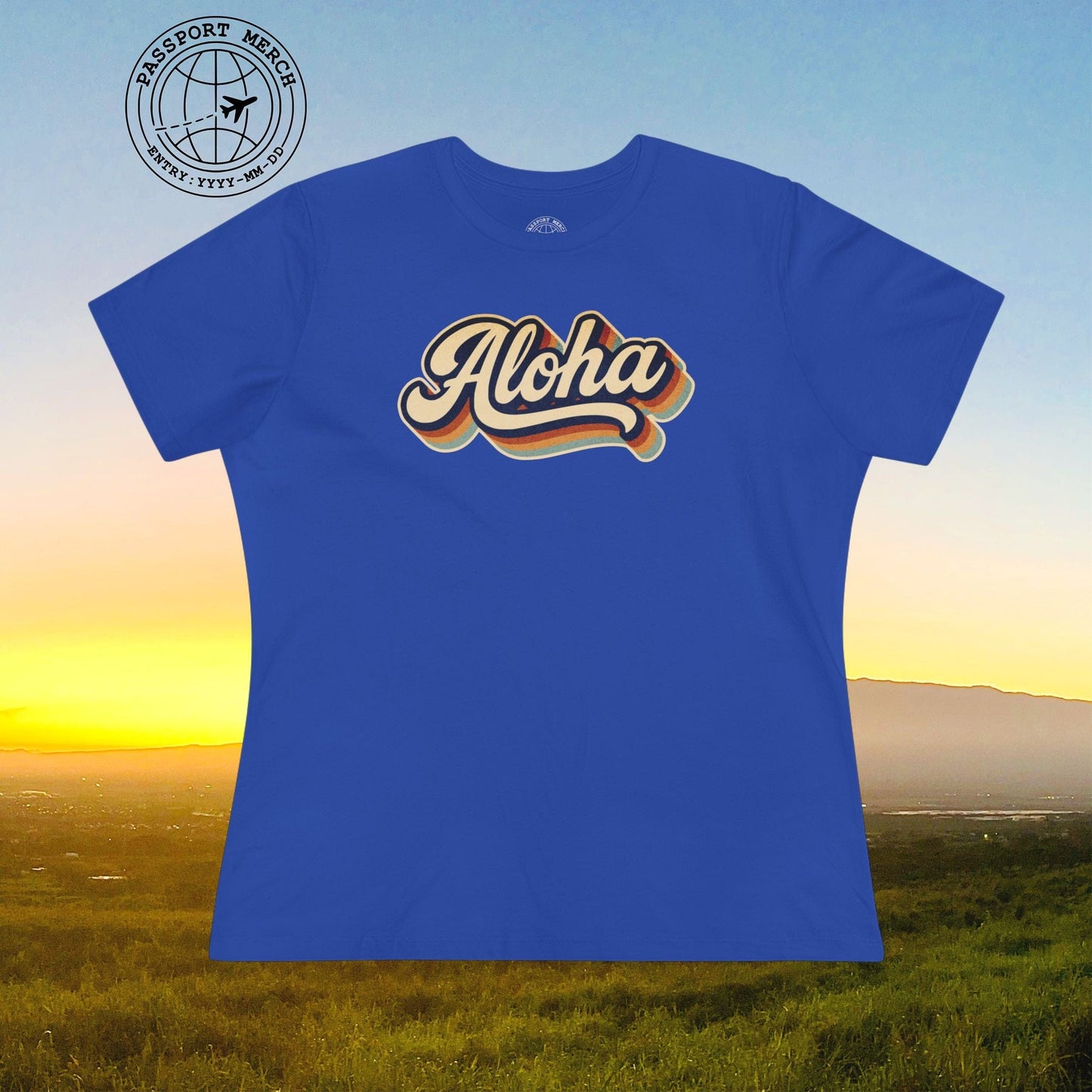 Classic 70s, Aloha, Hawaii, Womens Fit T-Shirt