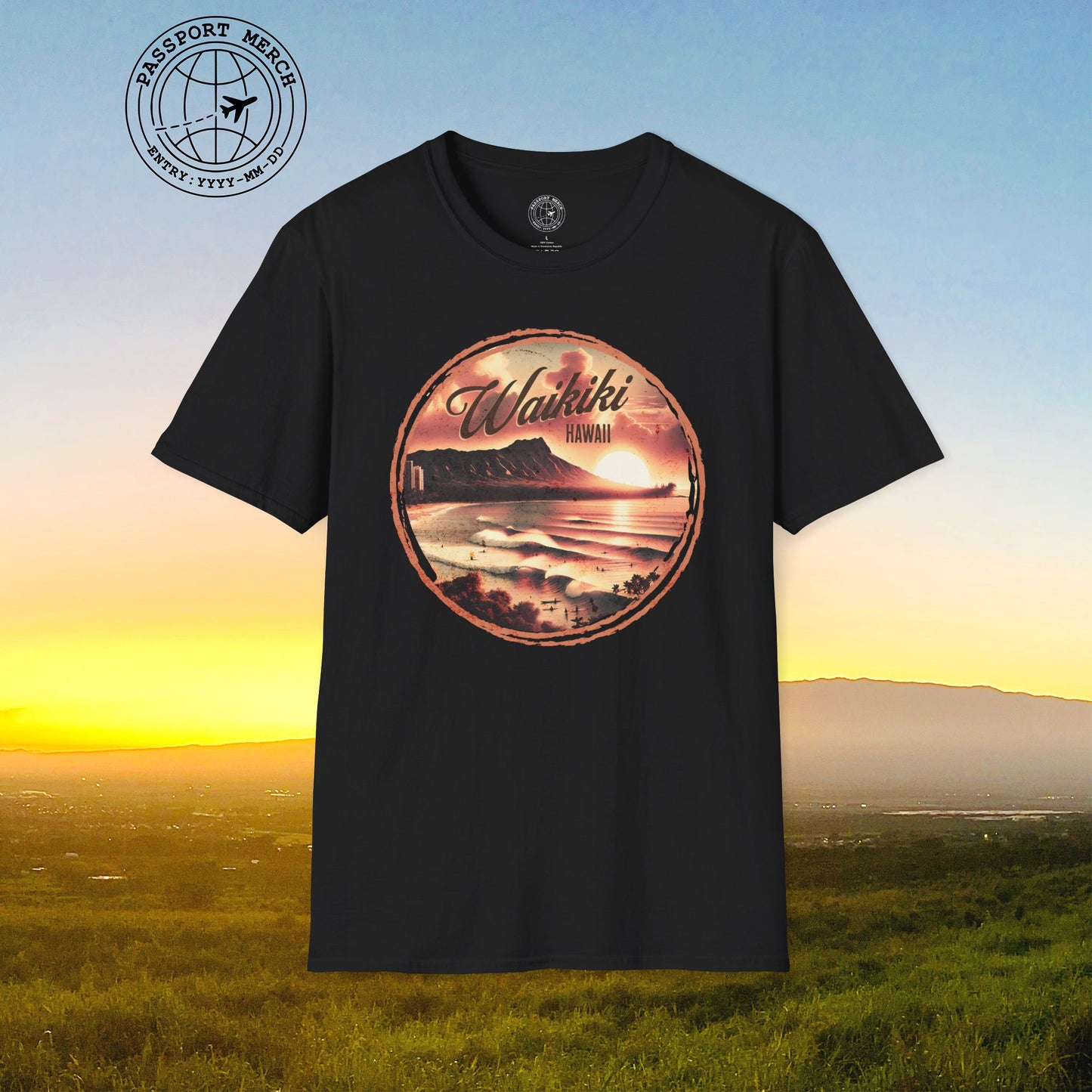 Vintage Nostalgia, Waikiki, Hawaii T-Shirt