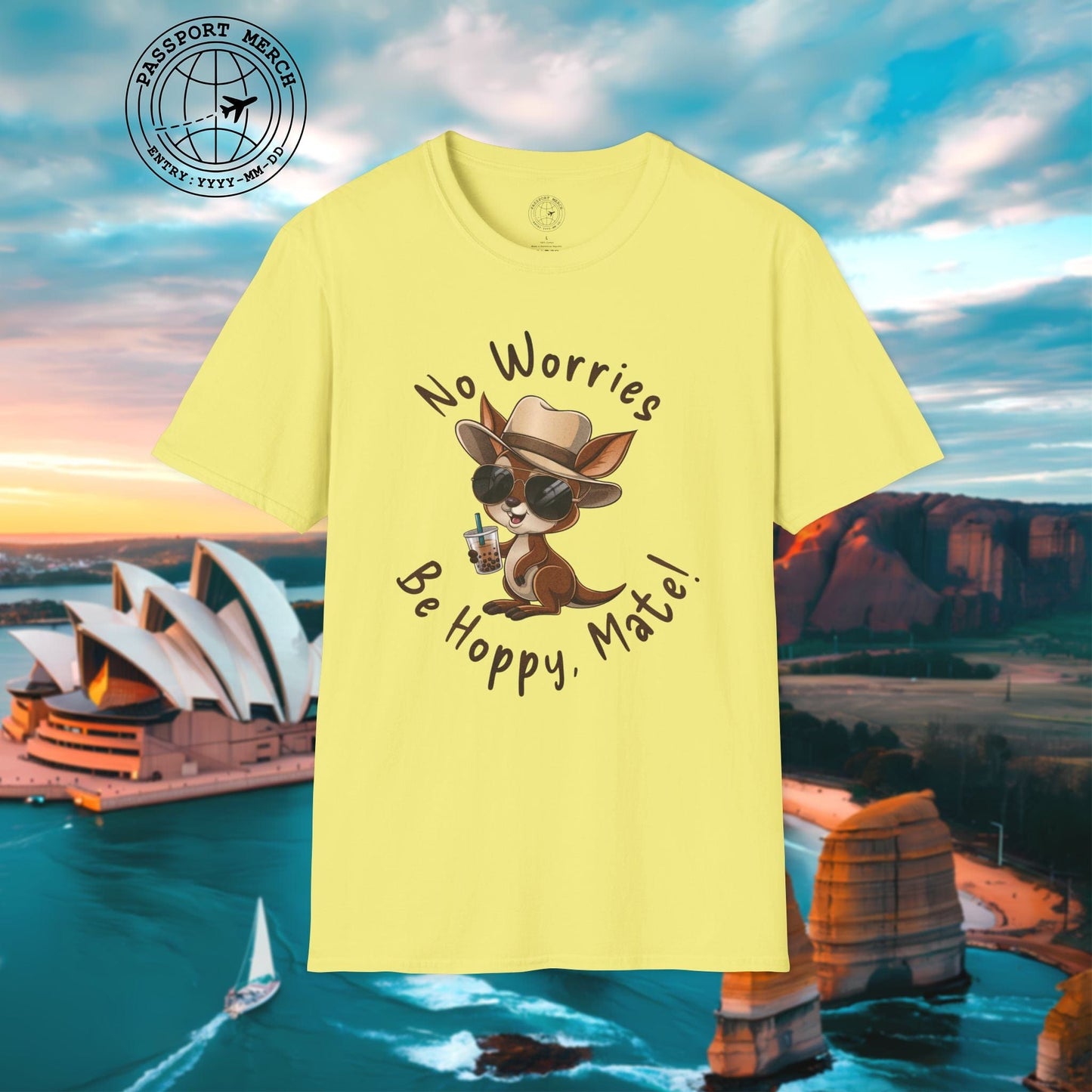No Worries, Be Hoppy, Mate! Australia T-Shirt